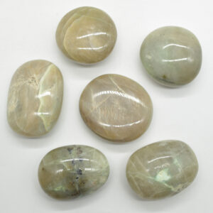 Garnierite Green Moonstone Crystal Freeform, Palmstone - 100 - 130 grams