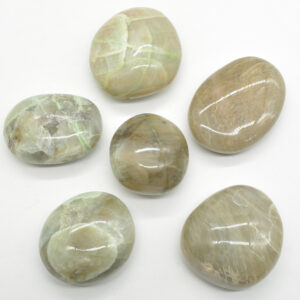 Garnierite Green Moonstone Crystal Freeform, Palmstone - 130 - 180 grams