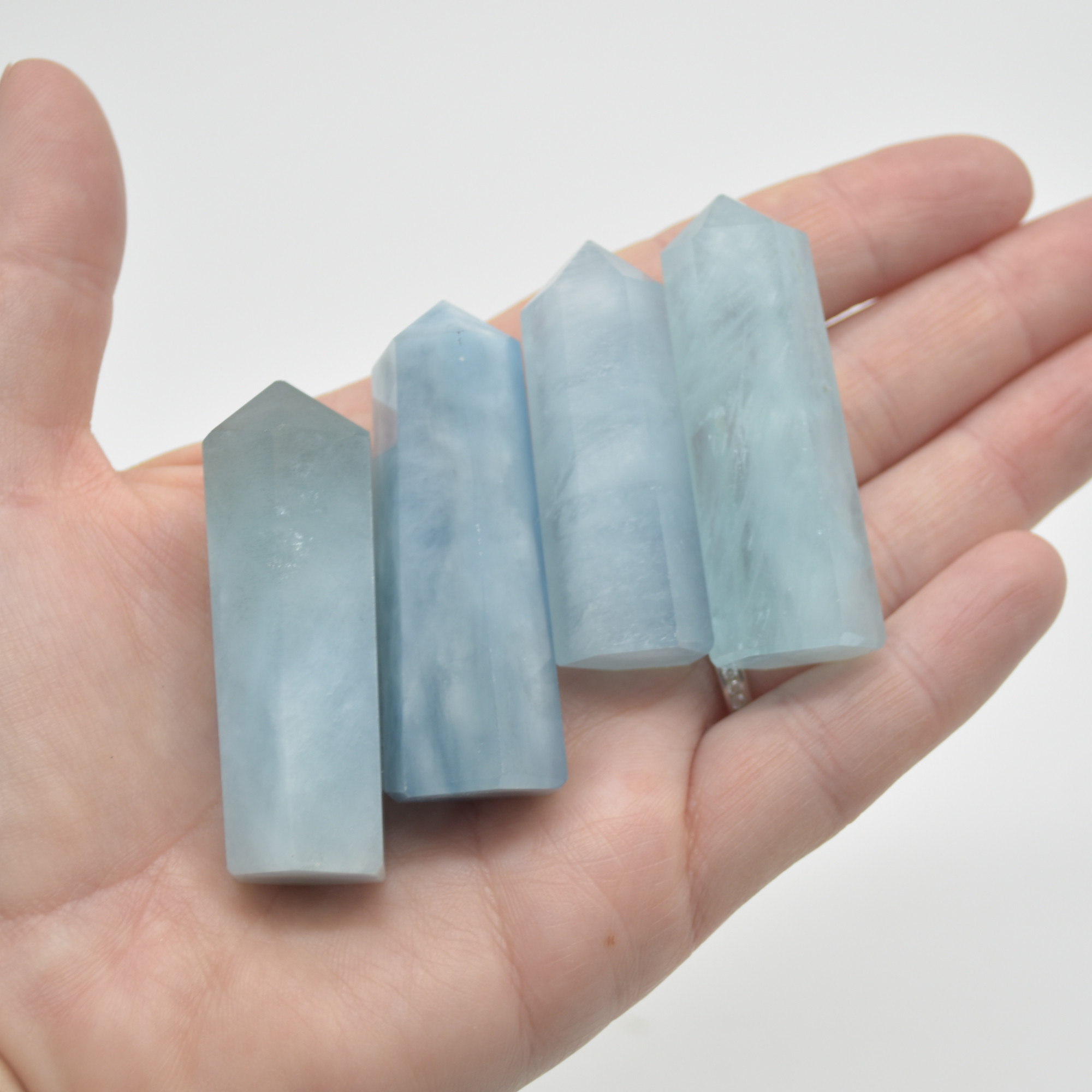 Aquamarine Point, Tower, Wand - 1 Count - Various Sizes - Image 4
