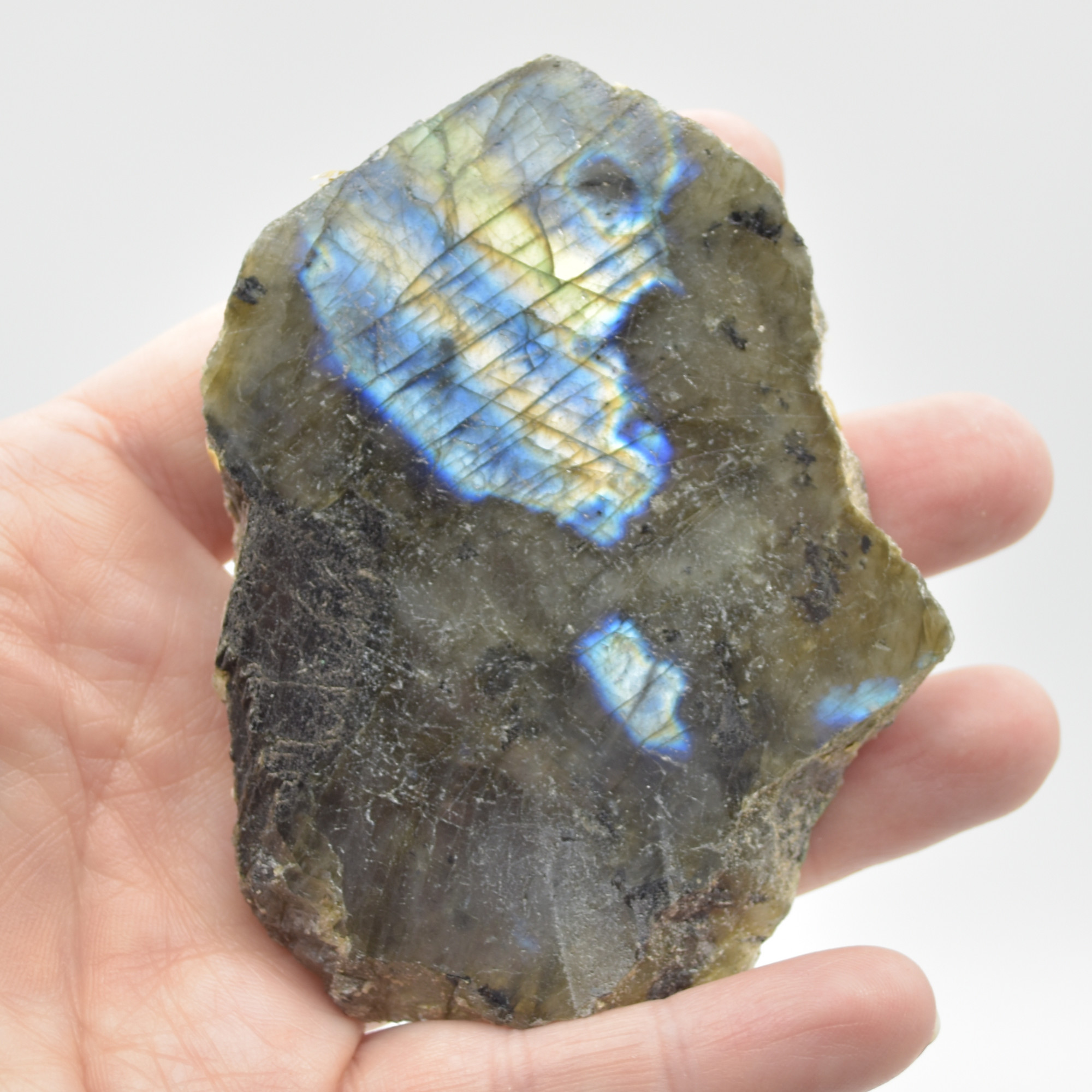 Labradorite Freeform Slice - 90 grams - #01 - Image 7