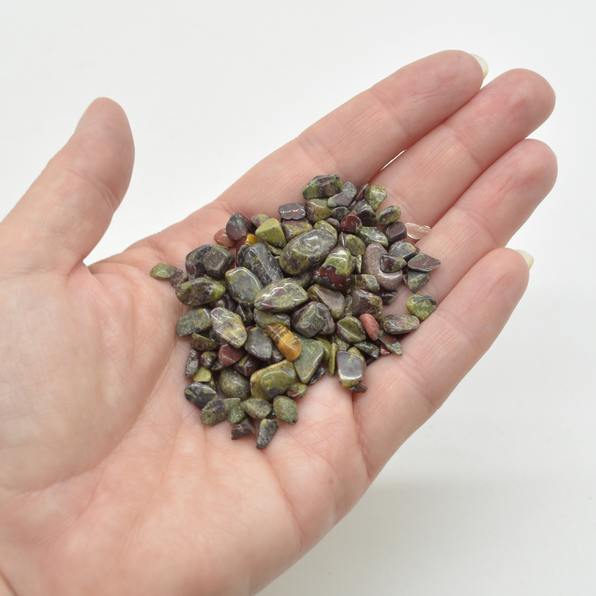 Dragon Blood Jasper Crystal Chips / Nuggets - 100 grams - Image 2