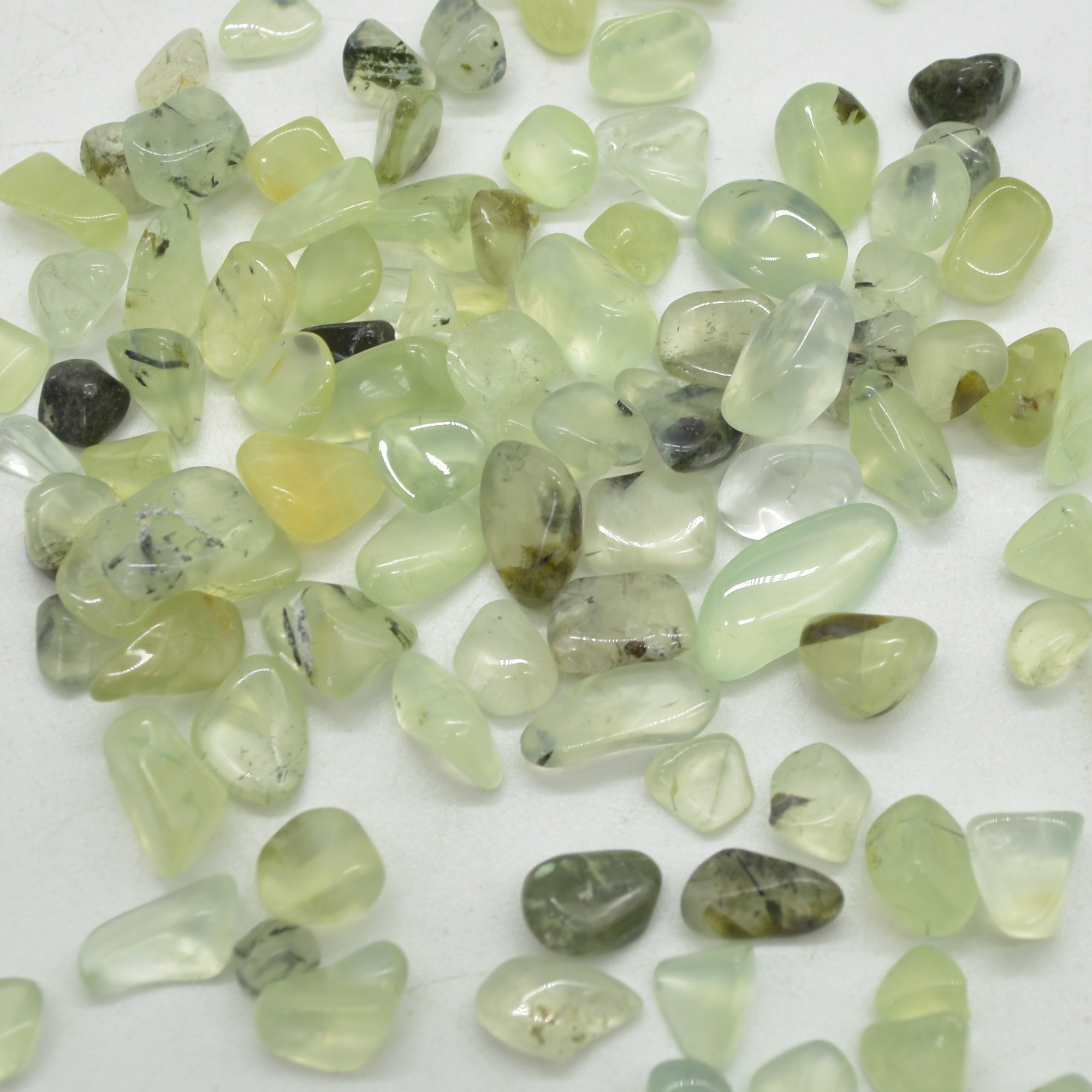 Prehnite Crystal Chips / Nuggets - 100 grams - Image 2