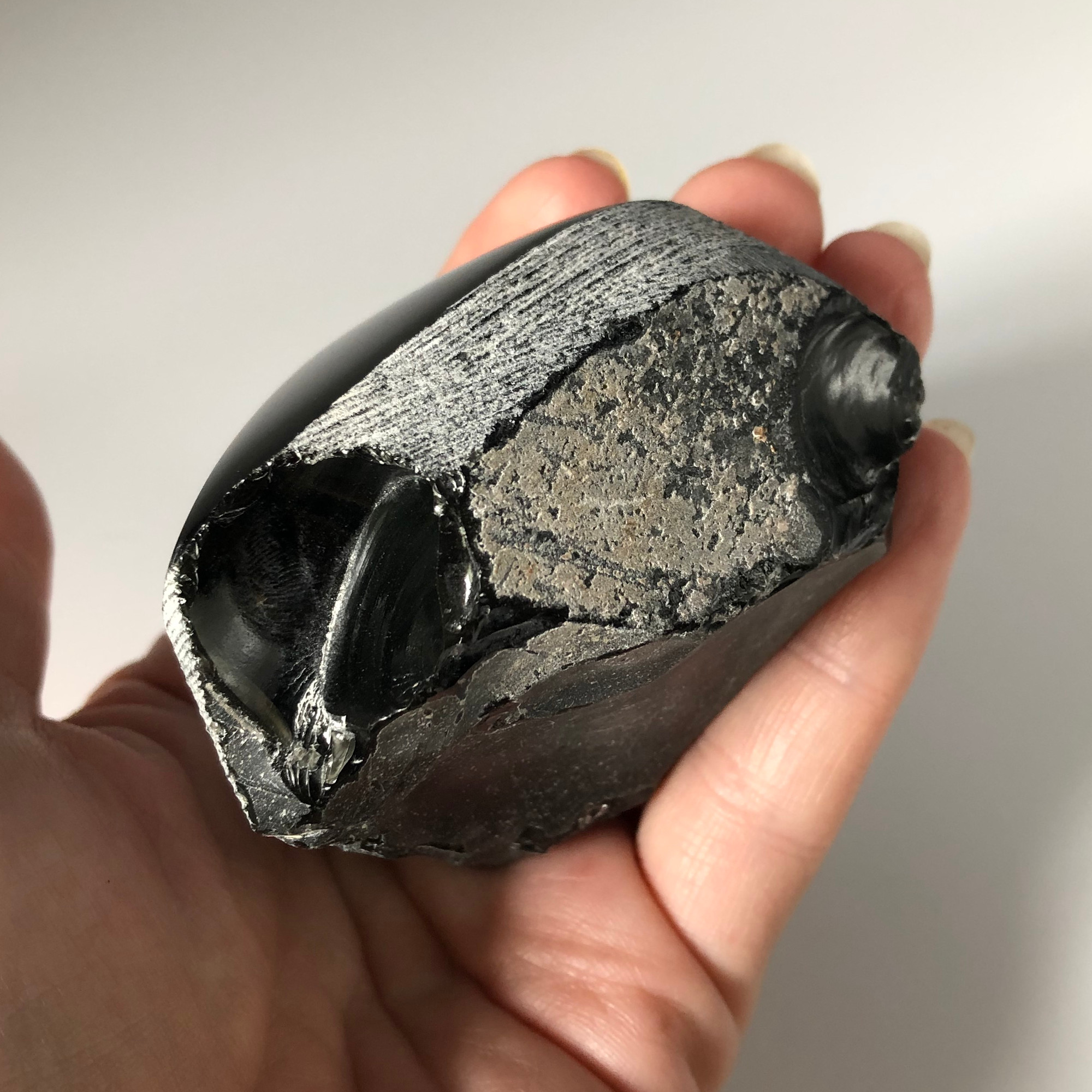 Rainbow Obsidian Gemstone with Raw Base - 1 count - 182 grams - Image 2