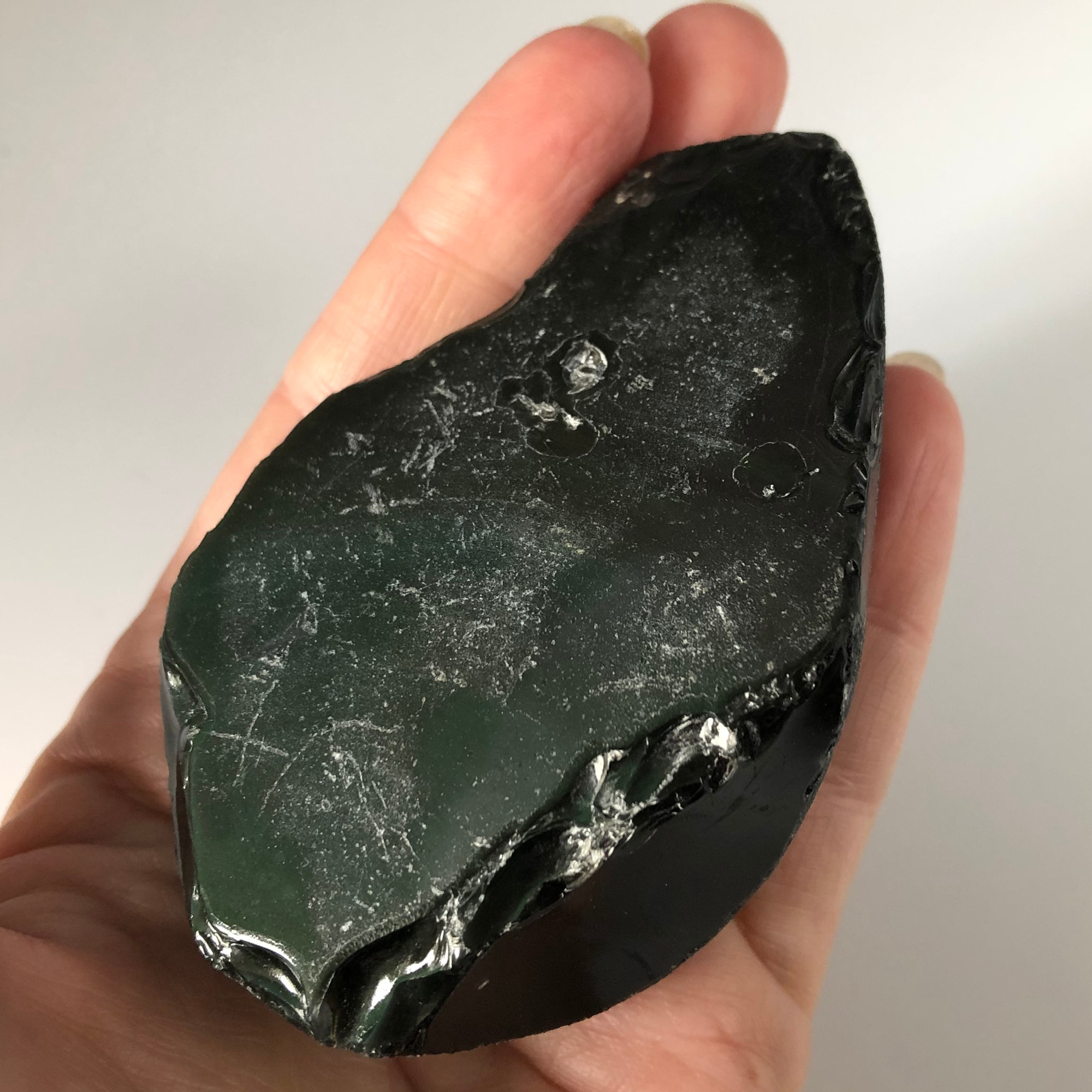 Rainbow Obsidian Gemstone with Raw Base - 1 count - 189 grams - Image 2