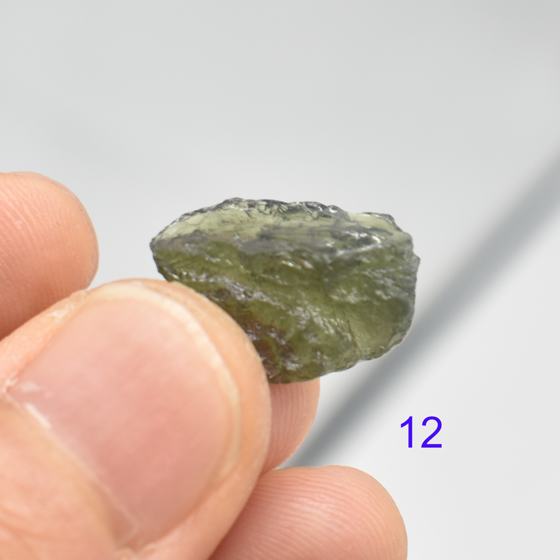 Genuine Moldavite Raw Chip Nugget from Czech Republic - Image 2