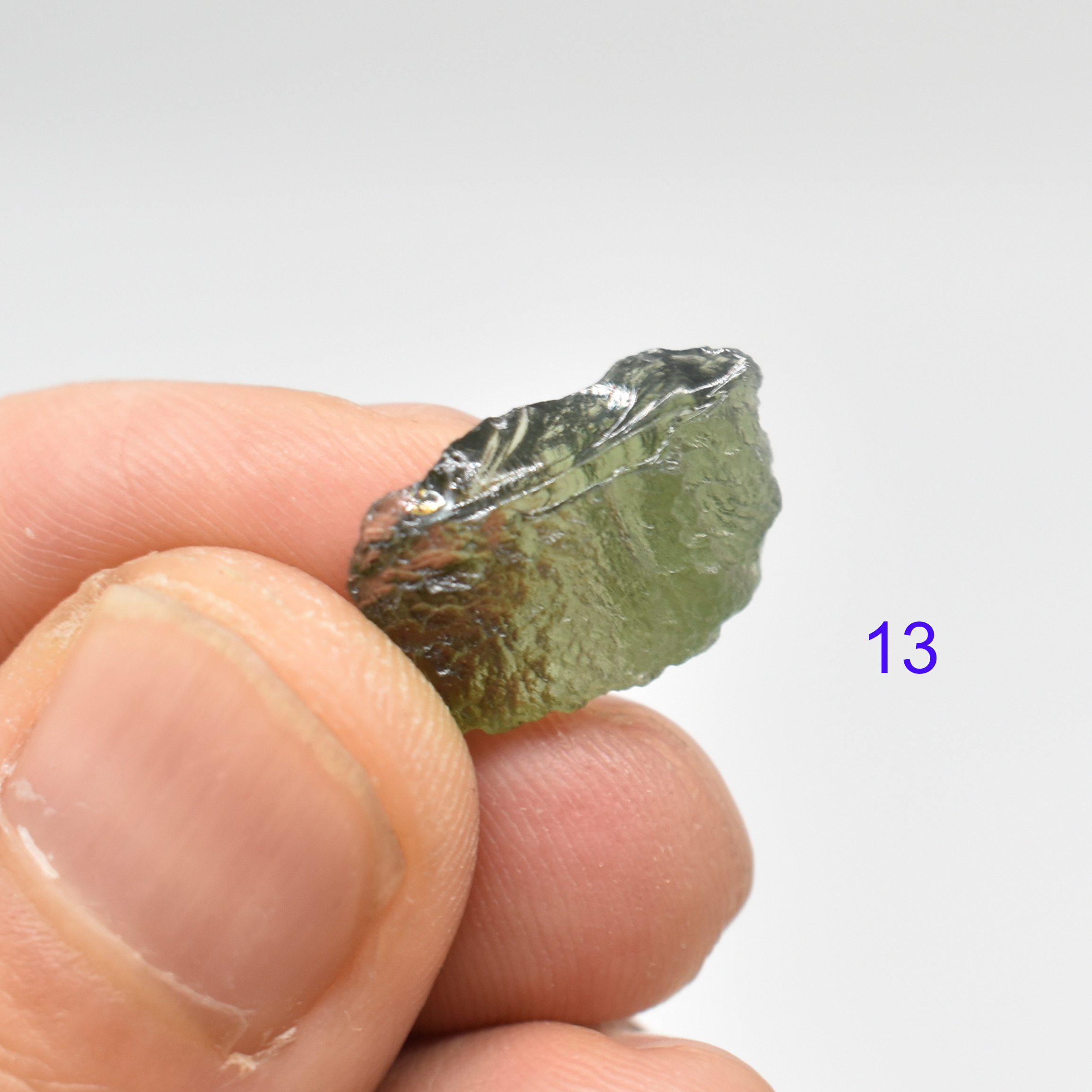 Genuine Moldavite Raw Chip Nugget from Czech Republic - Image 6