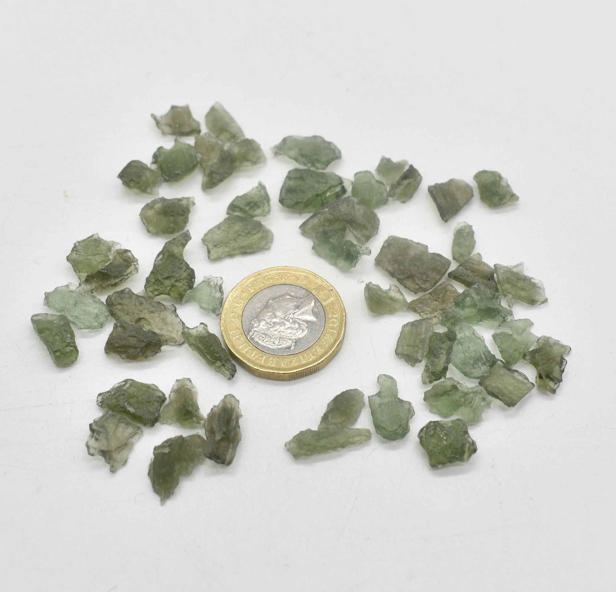 Genuine Moldavite Small Raw Chip from Czech Republic - Image 2