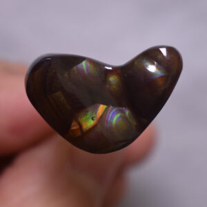 Mexican Polished Fire Agate Freeform Cabochon - 15.7ct - #01