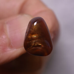 Mexican Polished Fire Agate Freeform Cabochon - 10.7ct - #03