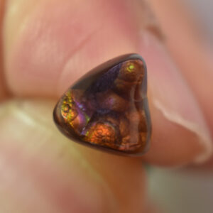 Mexican Polished Fire Agate Freeform Cabochon - 2.6ct - #14