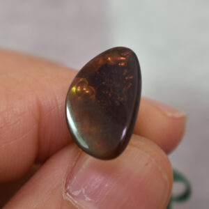 Mexican Polished Fire Agate Freeform Cabochon - 6.3ct - #15