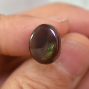 Mexican Polished Fire Agate Freeform Cabochon - 5.6ct - #16