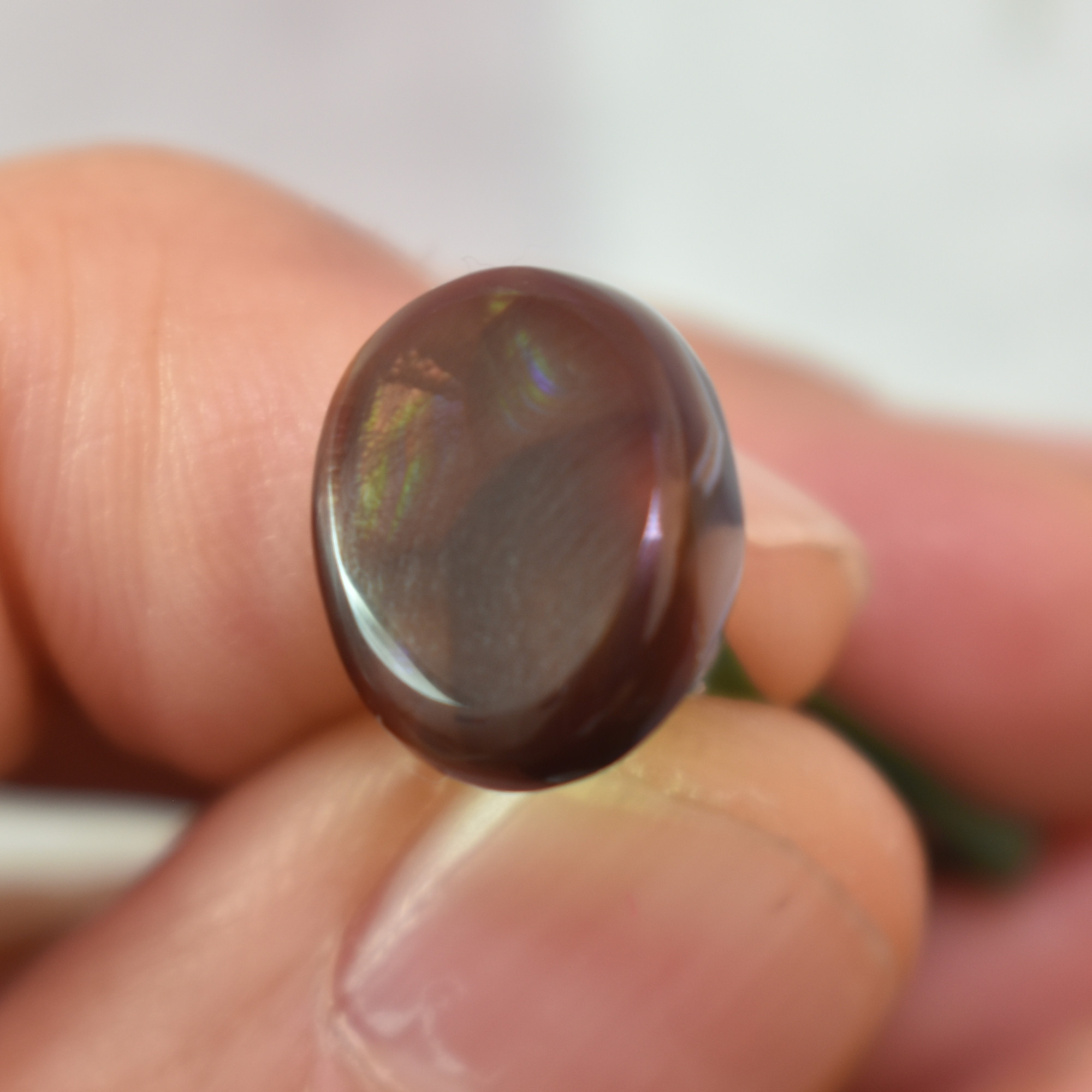 Mexican Polished Fire Agate Freeform Cabochon - 5.6ct - #16 - Image 3