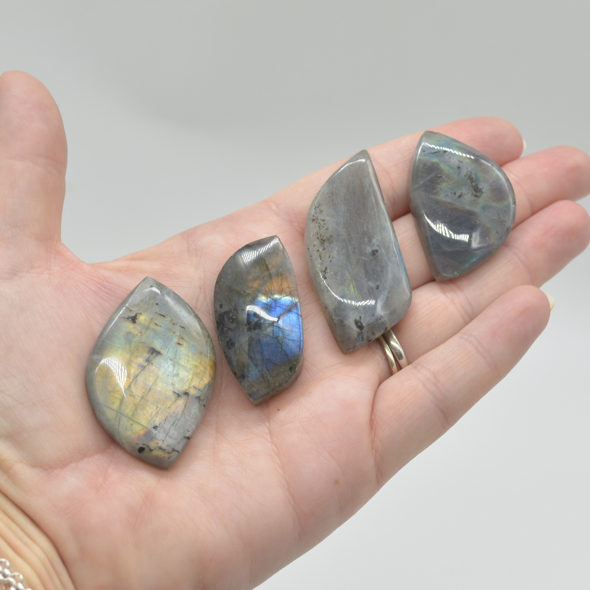 Labradorite Freeform Cabochon Pendant - 10 - 15 grams - 1 or 5 Count - Image 9