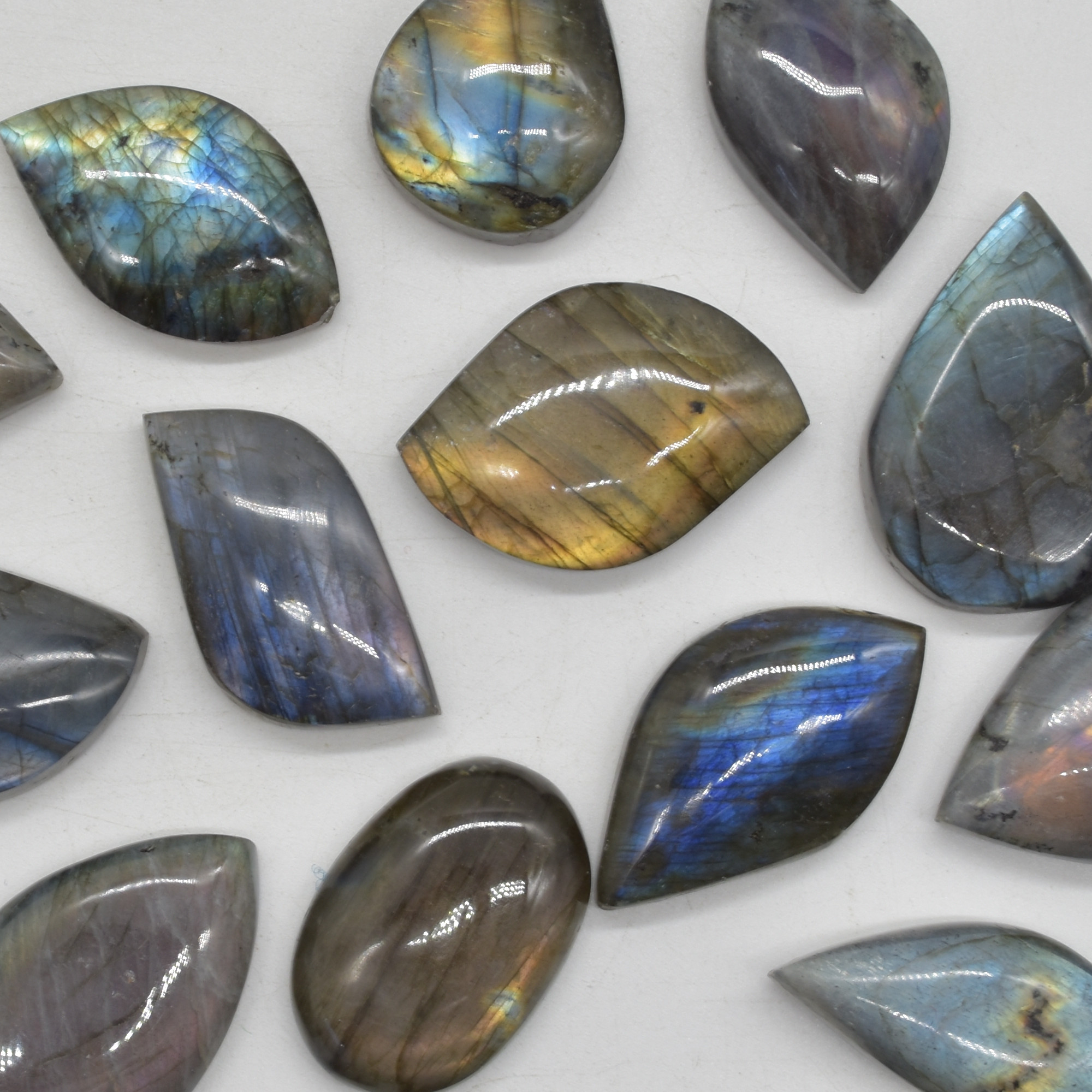 Labradorite Freeform Cabochon Pendant - 15 - 20 grams - 1 or 5 Count