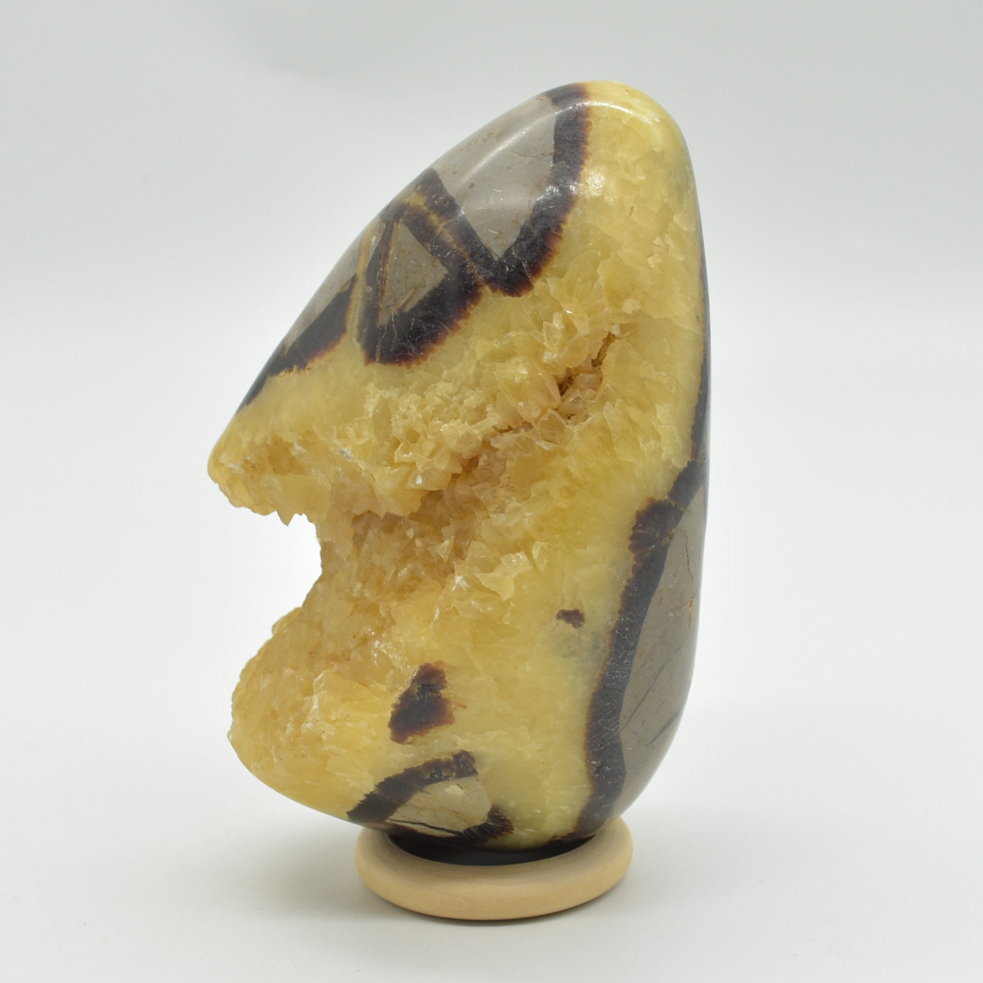 Septarian (AKA Dragon Stone) Crystal Egg - 11.5cm - 748 grams #10 - Image 2