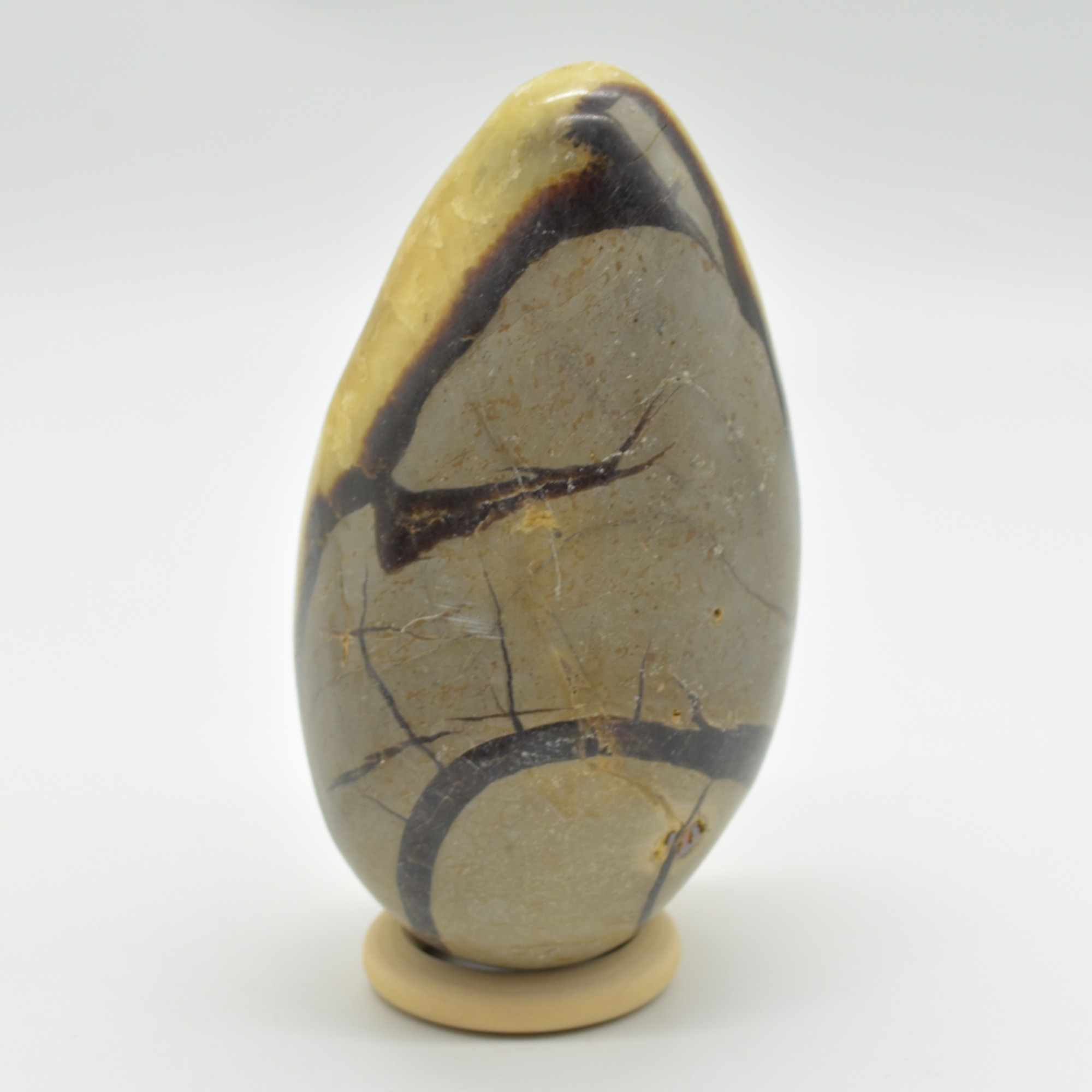 Septarian (AKA Dragon Stone) Crystal Egg - 11.5cm - 748 grams #10 - Image 3