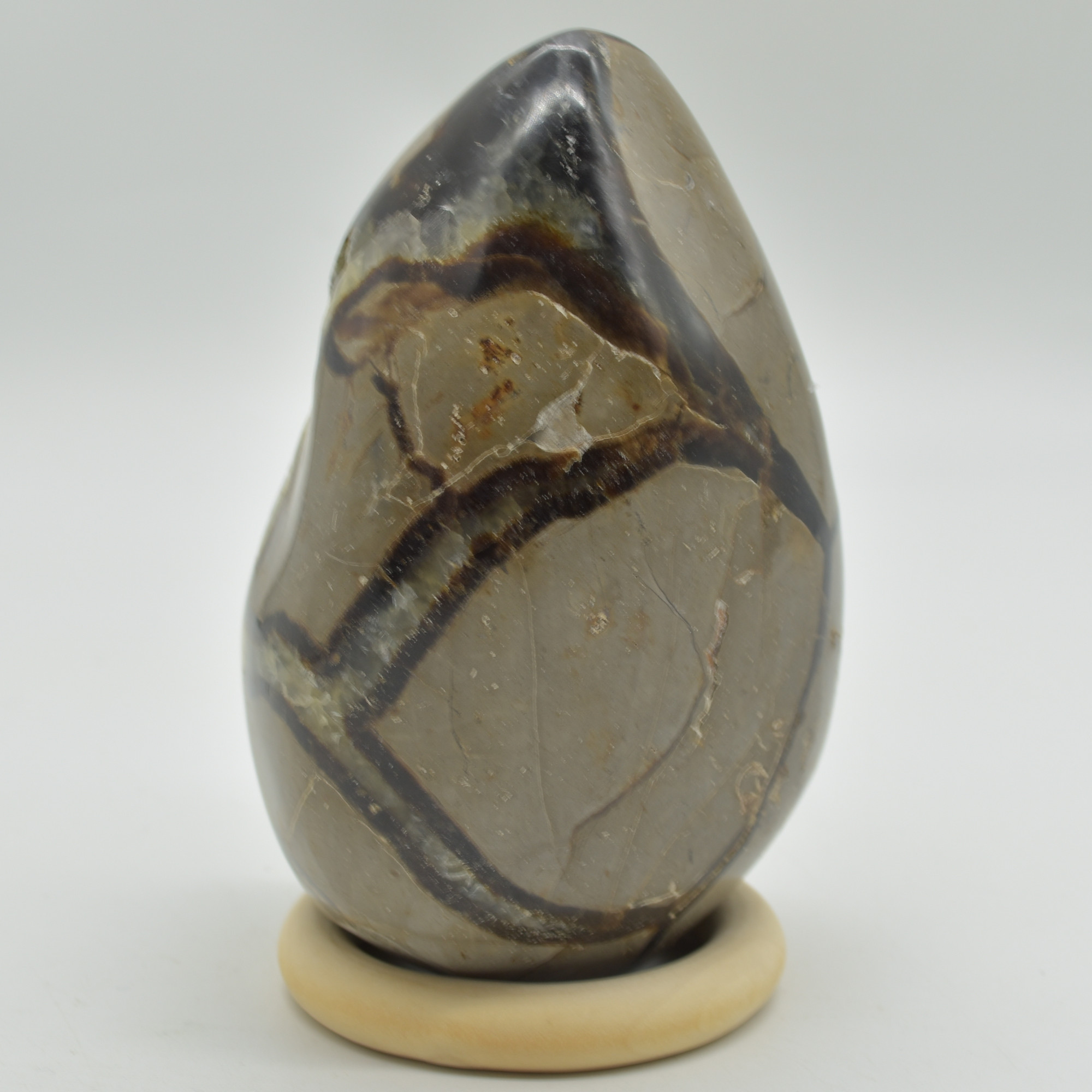 Septarian (AKA Dragon Stone) Crystal Freeform Egg - 11cm - 827 grams #03 - Image 3