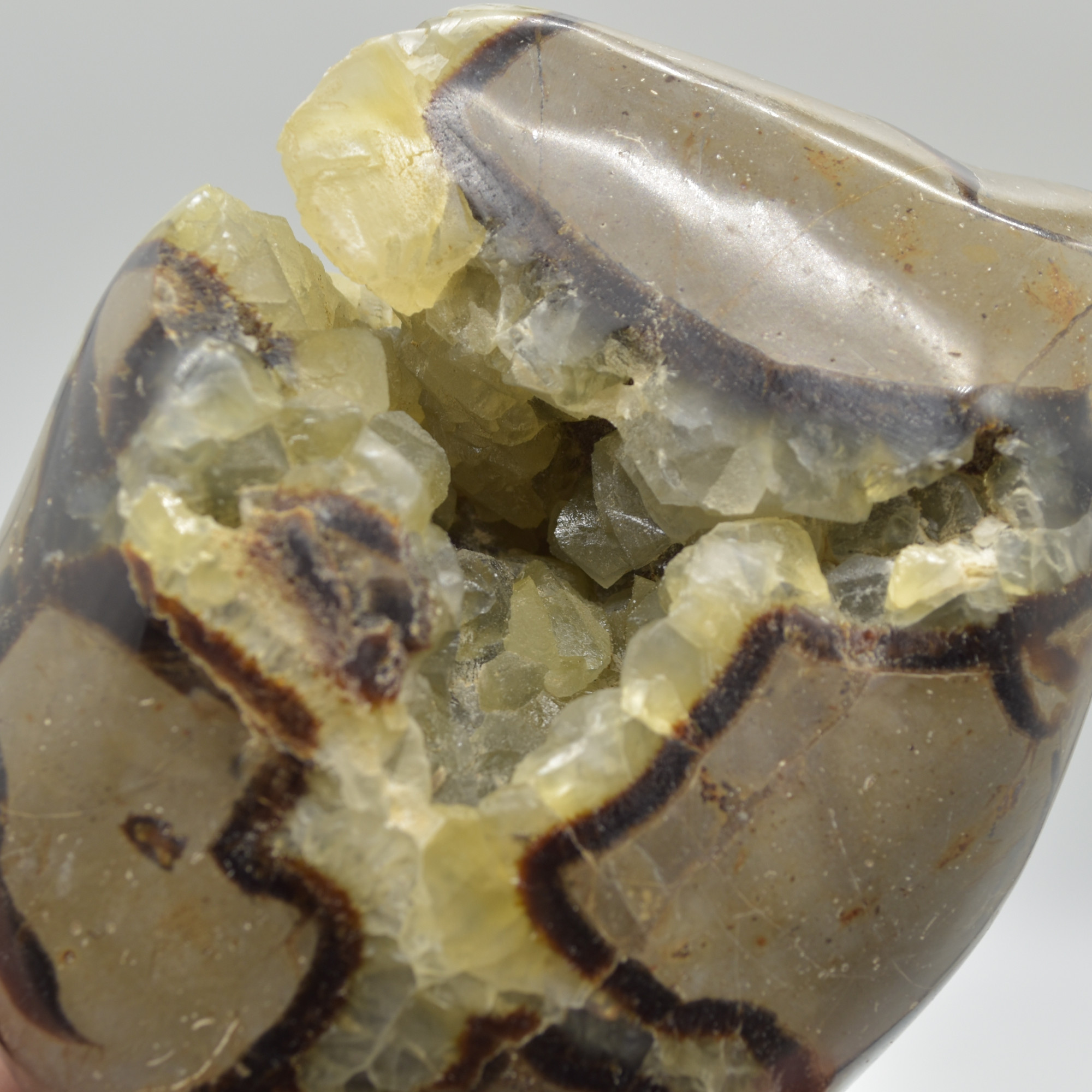 Septarian (AKA Dragon Stone) Crystal Freeform Egg - 11cm - 827 grams #03 - Image 9