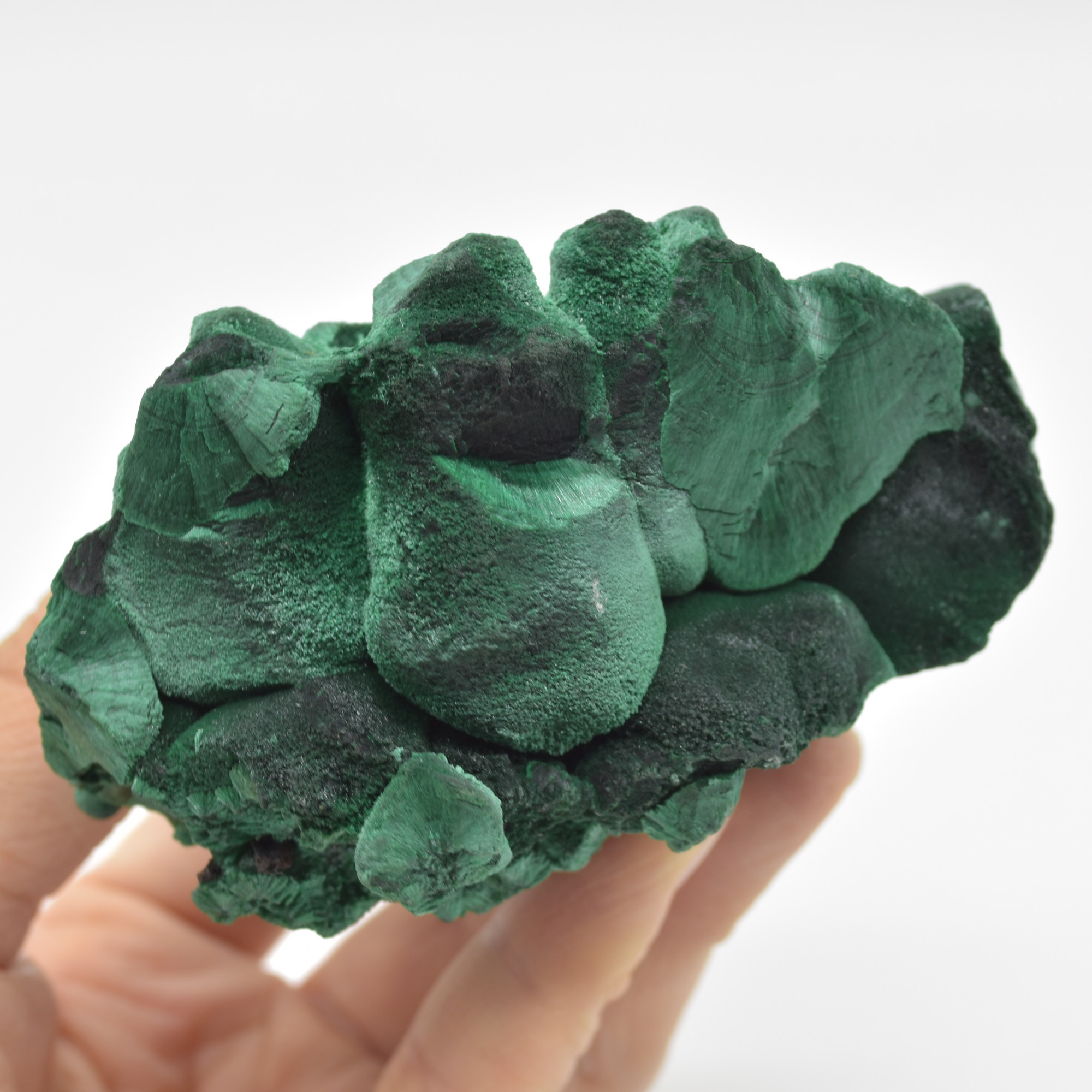Yangchun Malachite Specimen - Botryoidal Malachite - Velvet Malachite - High Quality - 403 grams #06