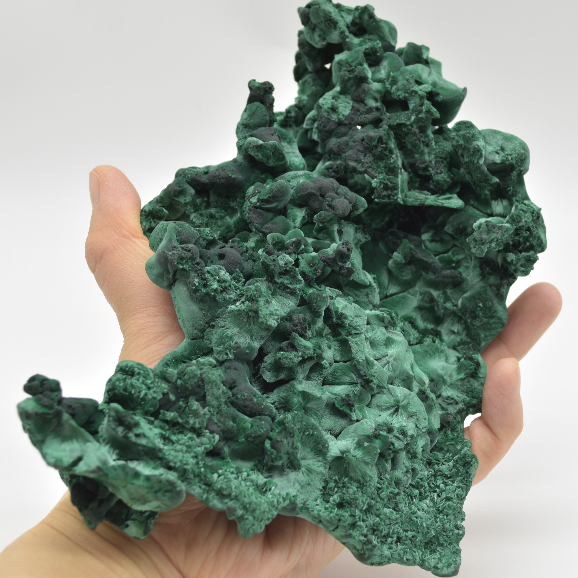 Yangchun Malachite Specimen - 1054 grams - Botryoidal Malachite - Velvet Malachite - High Quality - #02 - Image 2