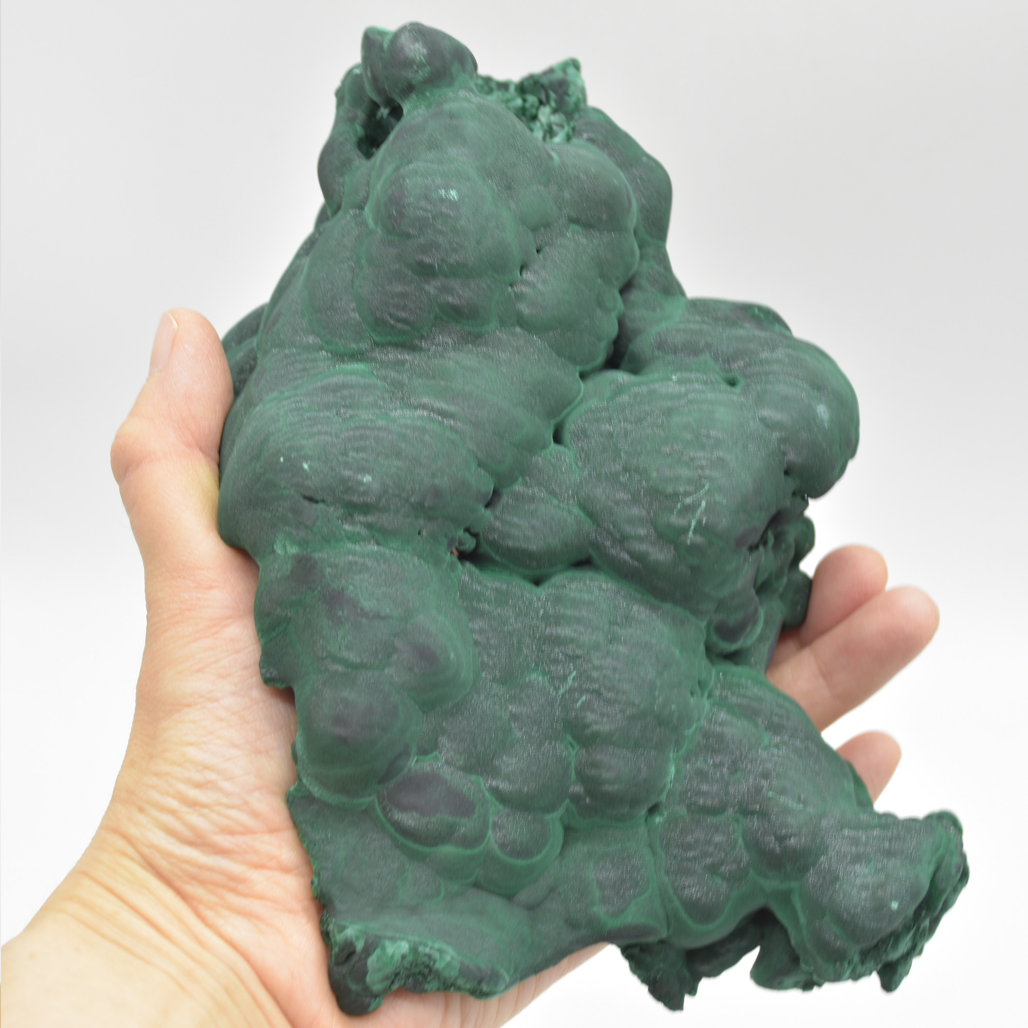 Yangchun Malachite Specimen - 1054 grams - Botryoidal Malachite - Velvet Malachite - High Quality - #02 - Image 3