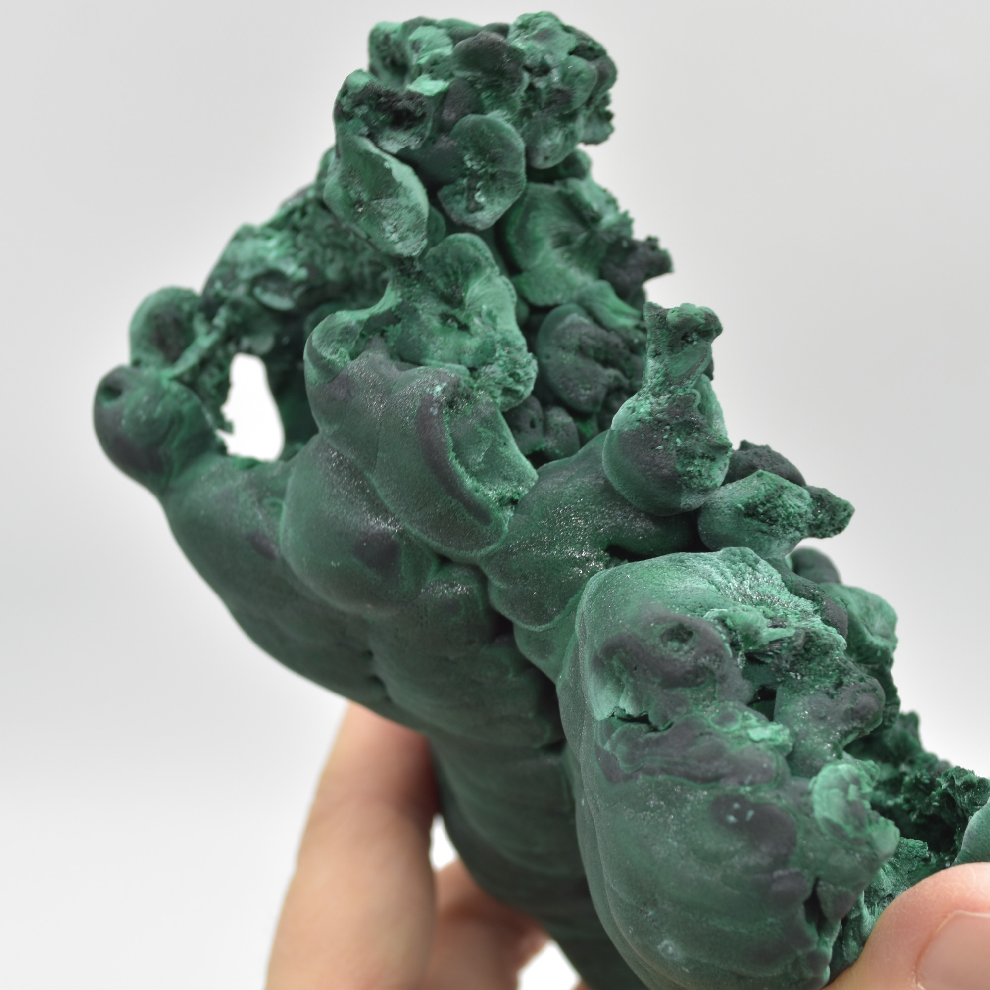 Yangchun Malachite Specimen - 1054 grams - Botryoidal Malachite - Velvet Malachite - High Quality - #02 - Image 7