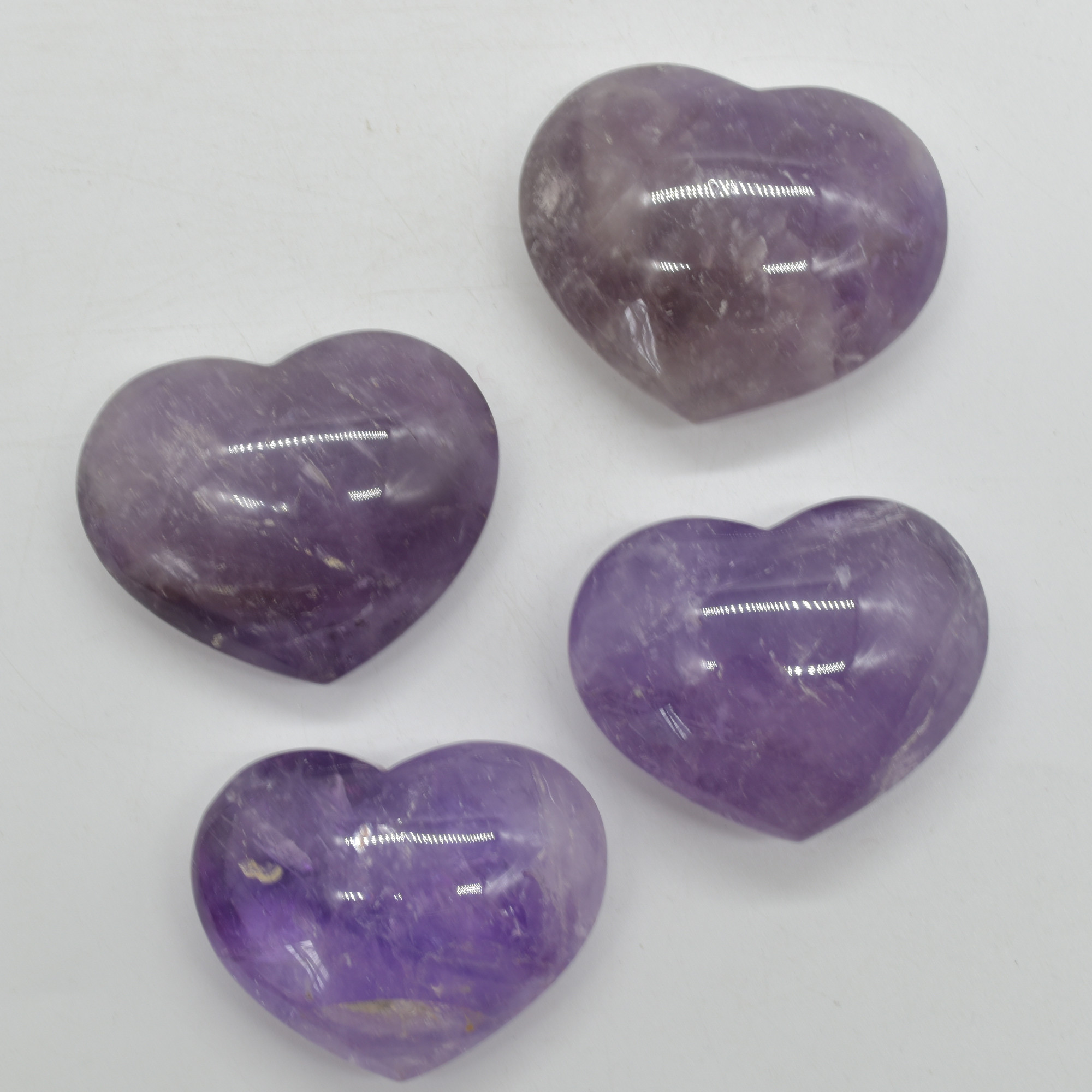 Brazil Amethyst Crystal Puffy Heart - Premium Quality - 115 - 130 grams - Image 2