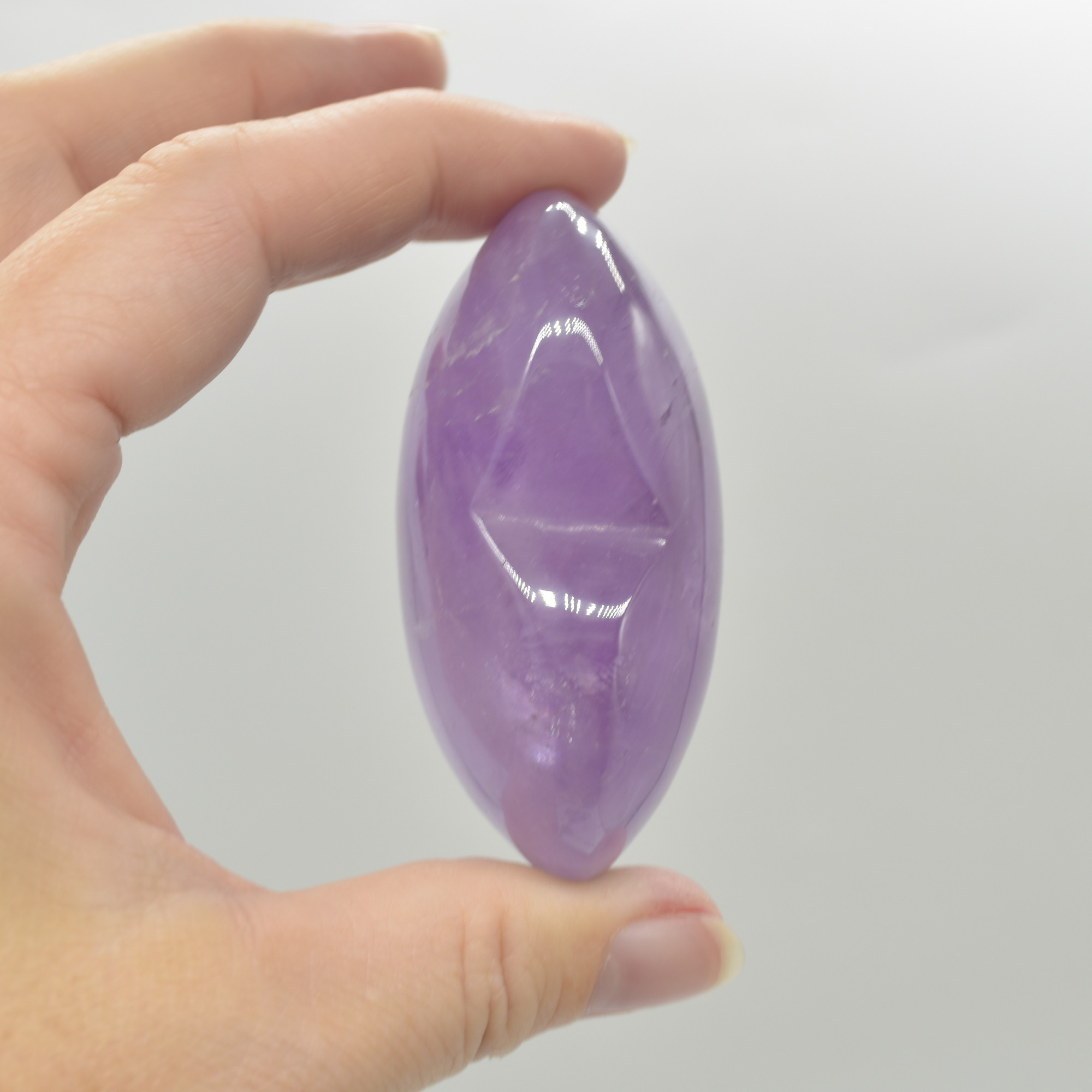 Brazil Amethyst Crystal Puffy Heart - Premium Quality - 115 - 130 grams - Image 7