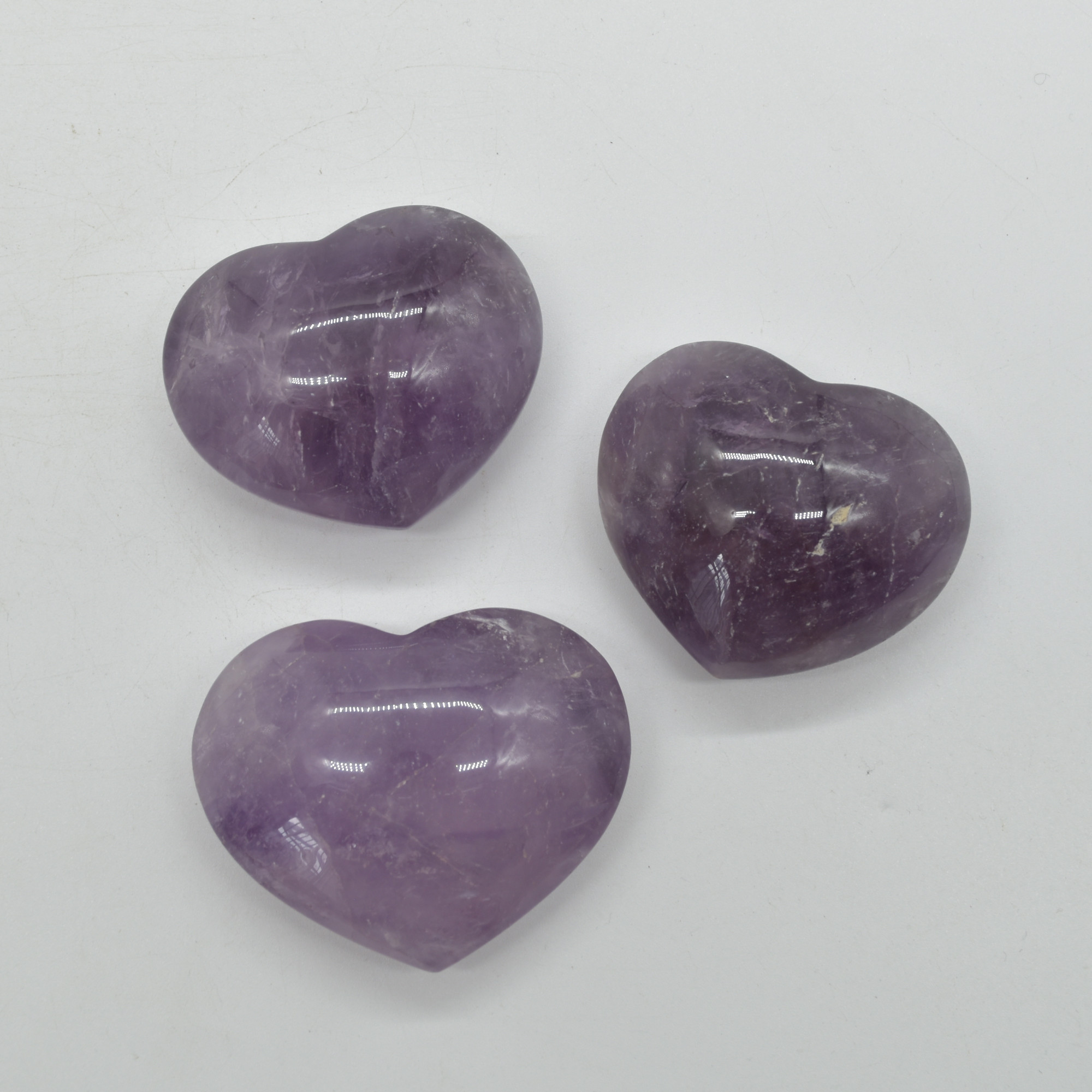 Brazil Amethyst Crystal Puffy Heart - Premium Quality - 150 - 175 grams - Image 2