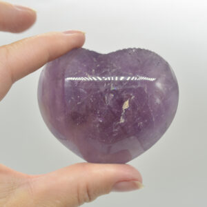 Brazil Amethyst Crystal Puffy Heart - Premium Quality - 150 - 175 grams