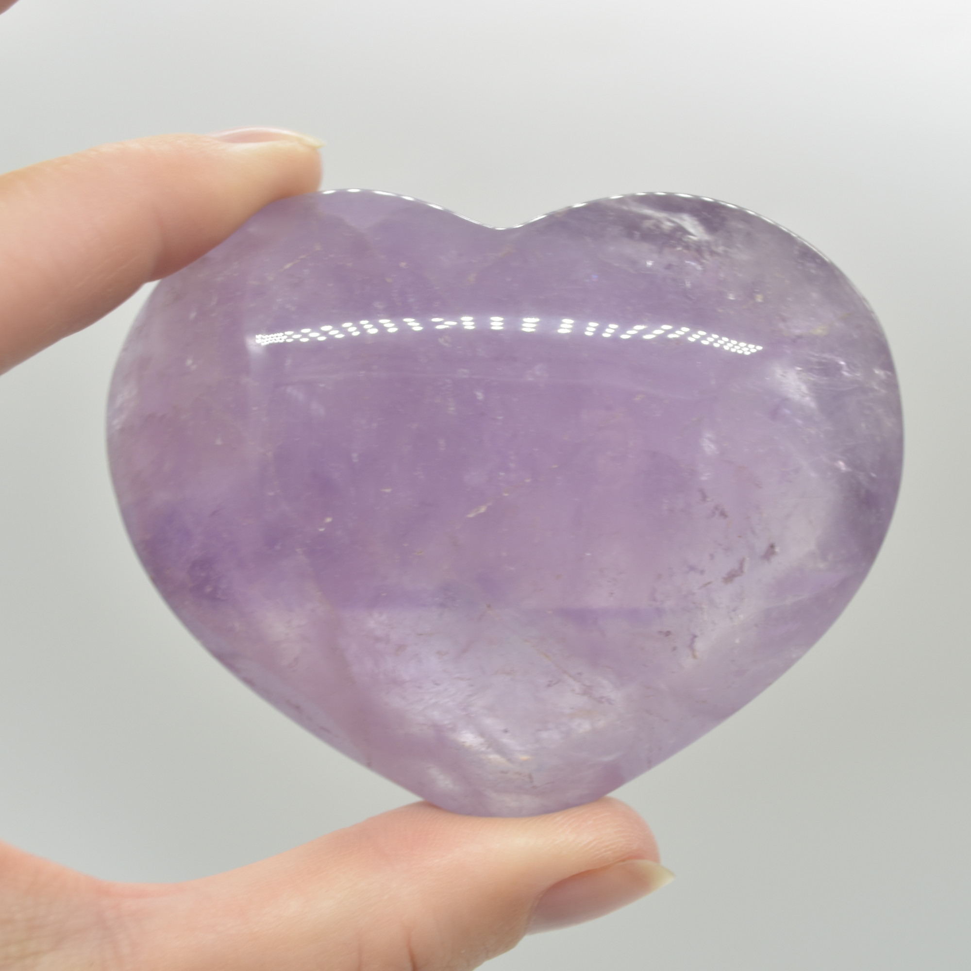 Brazil Amethyst Crystal Puffy Heart - Premium Quality - 150 - 175 grams - Image 4