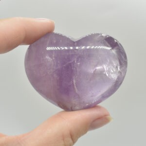 Brazil Amethyst Crystal Puffy Heart - Premium Quality - 50 - 70 grams