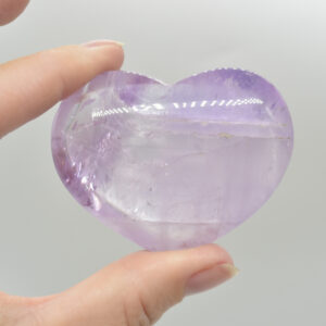 Brazil Amethyst Crystal Puffy Heart - Premium Quality - 90 - 110 grams