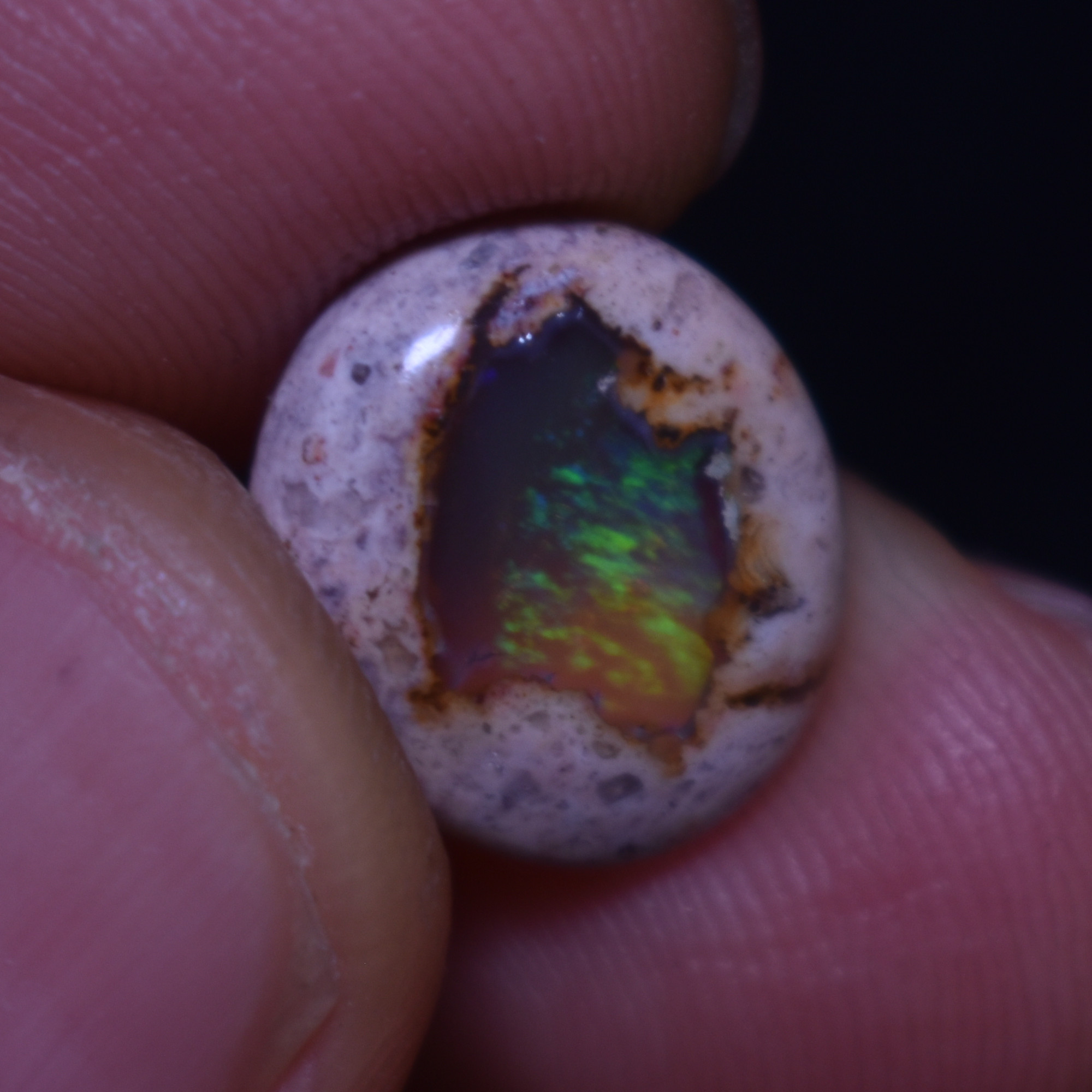 Mexican Cantera Galaxy Opal, Matrix Cabochon Stone 3.9ct - #05 - Image 2