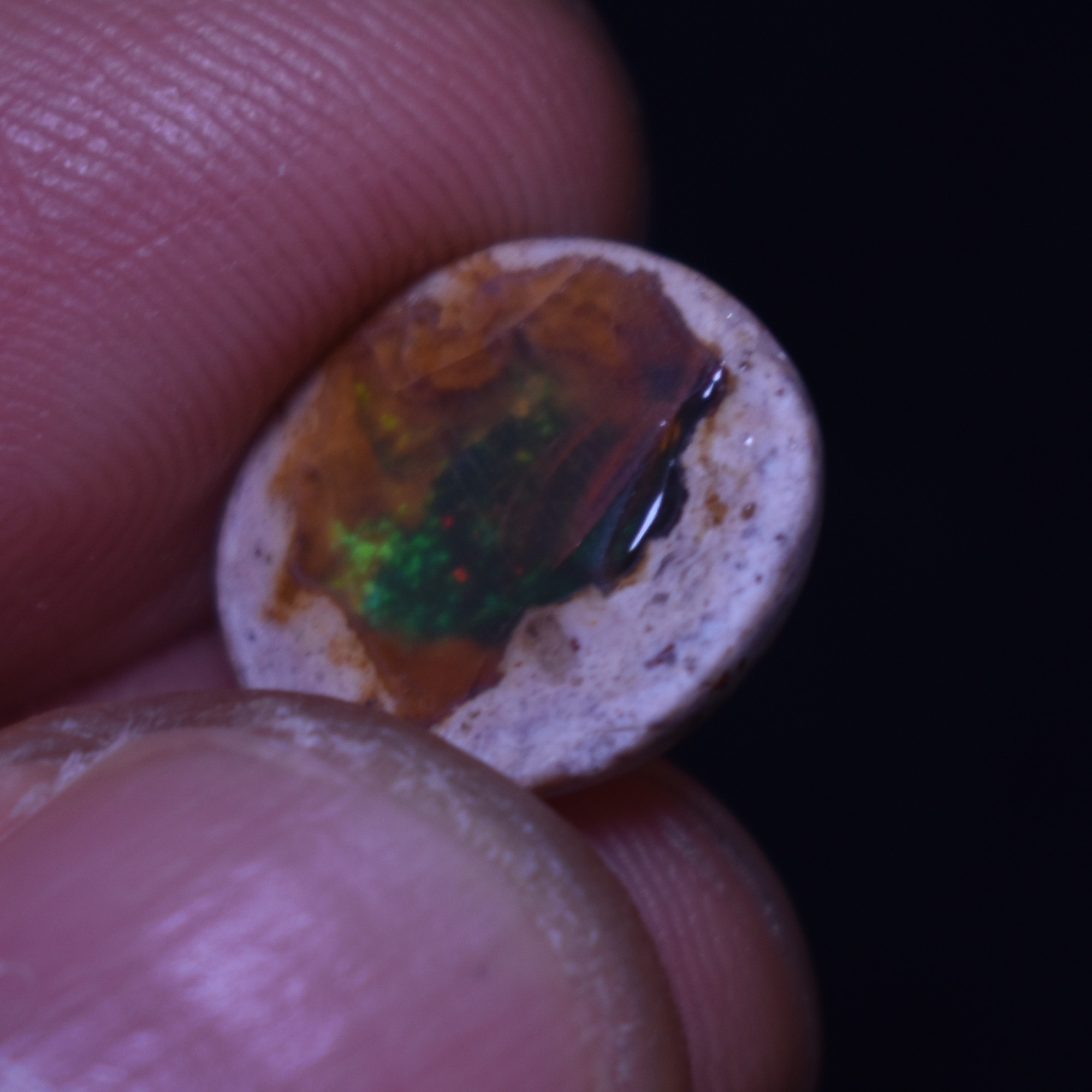 Mexican Cantera Galaxy Opal, Matrix Cabochon Stone 3.9ct - #05 - Image 3