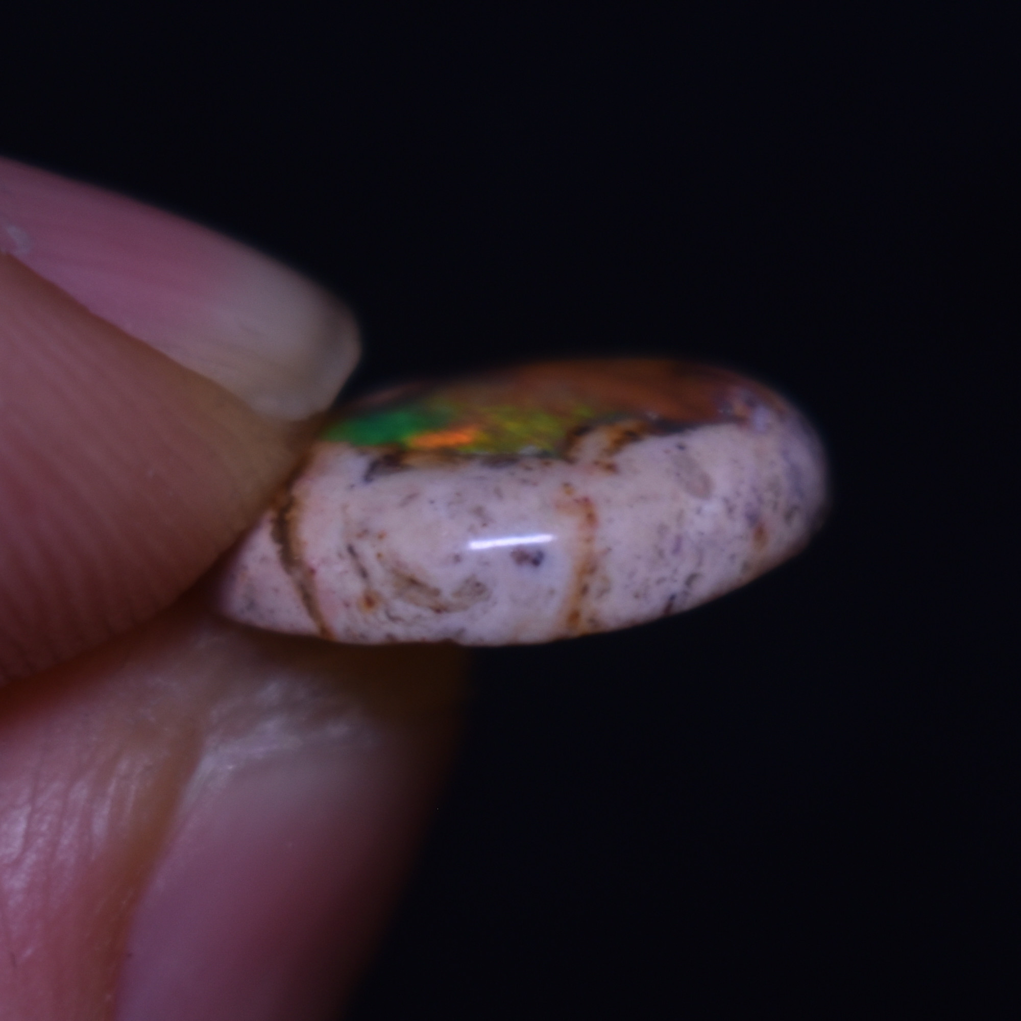 Mexican Cantera Galaxy Opal, Matrix Cabochon Stone 3.9ct - #05 - Image 4