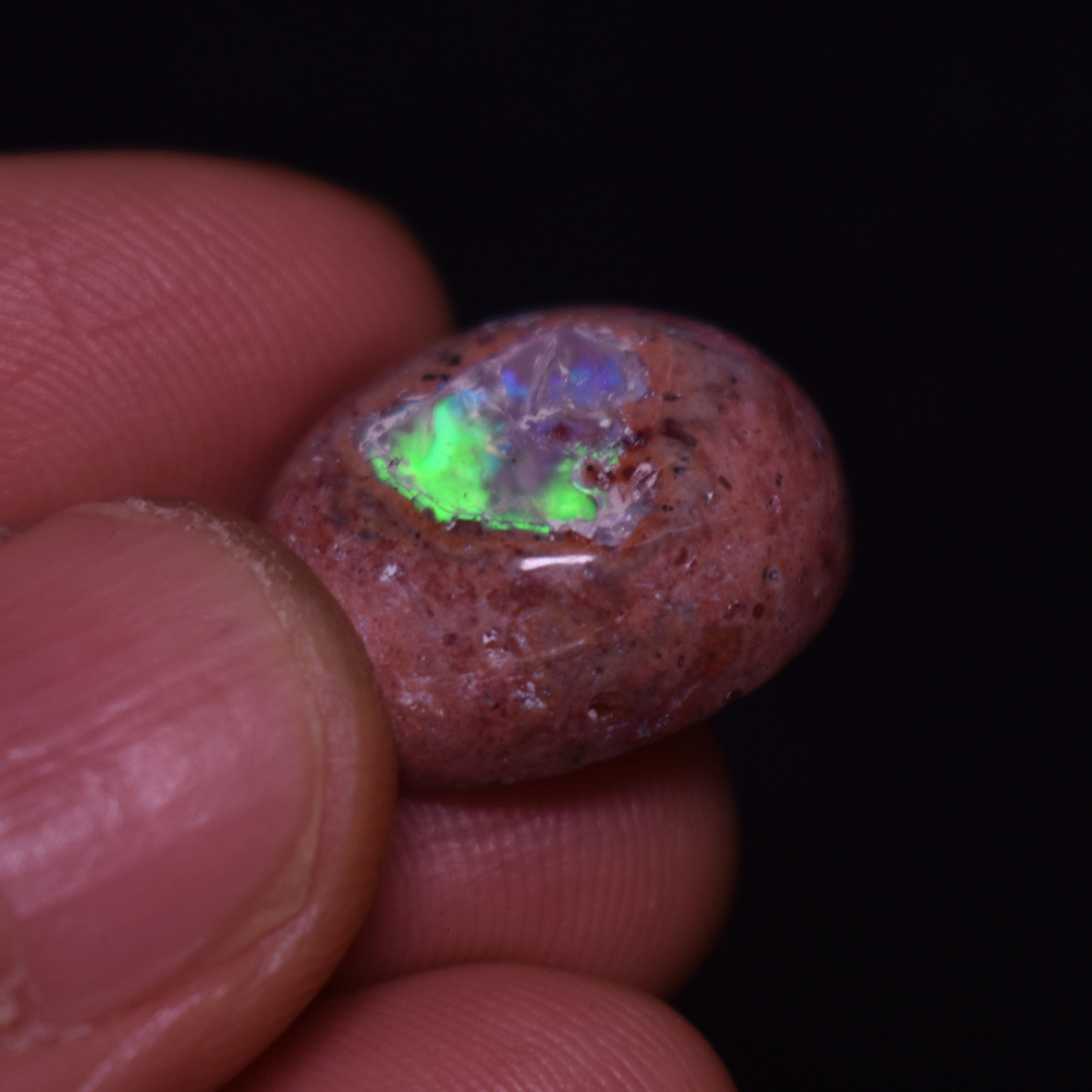 Mexican Cantera Galaxy Opal, Matrix Cabochon Stone 17.8ct - #06 - Image 3