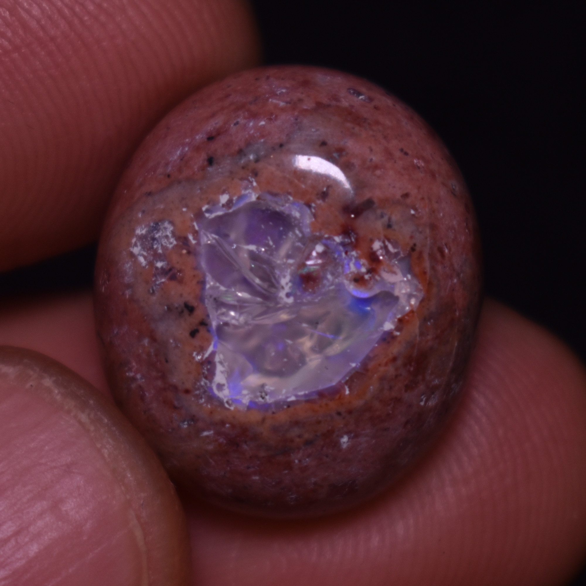 Mexican Cantera Galaxy Opal, Matrix Cabochon Stone 17.8ct - #06 - Image 4