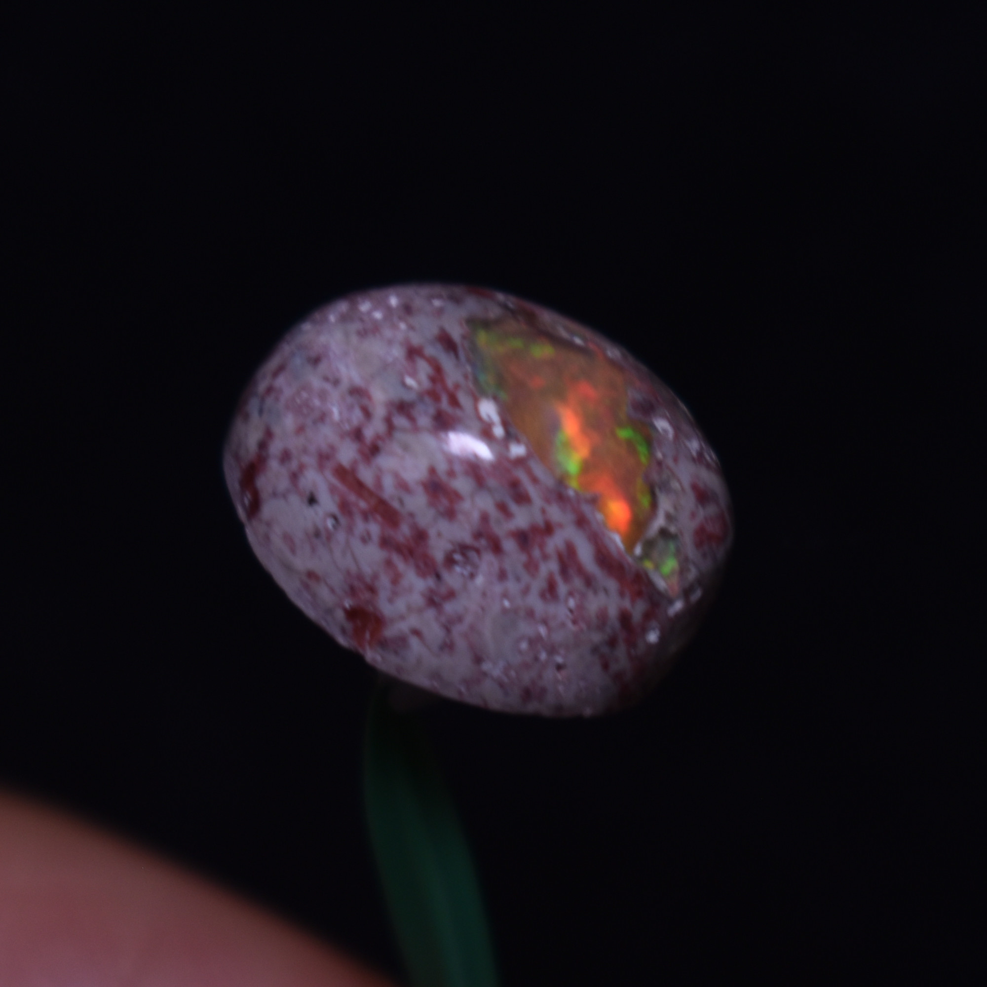 Mexican Cantera Galaxy Opal, Matrix Cabochon Stone 6.7ct - #14 - Image 3