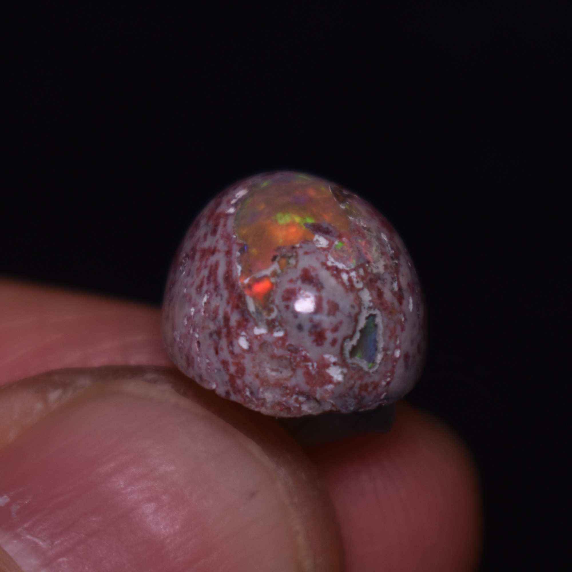 Mexican Cantera Galaxy Opal, Matrix Cabochon Stone 6.7ct - #14 - Image 4