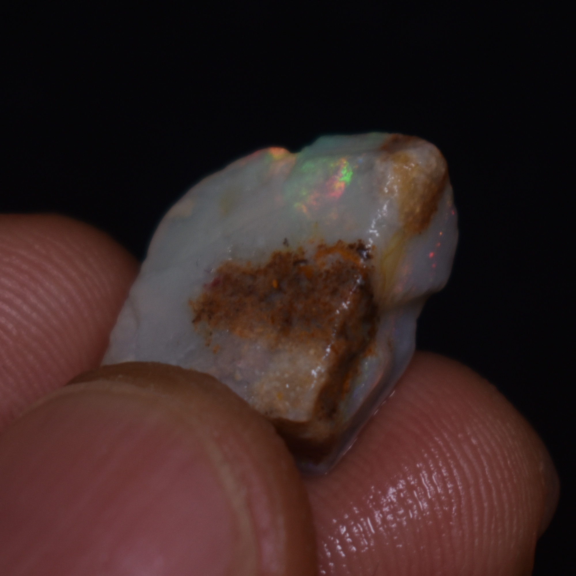 Mintabie Semi-Black Raw Rough Opal Specimen from South Australia, 8ct weight #24 - Image 4