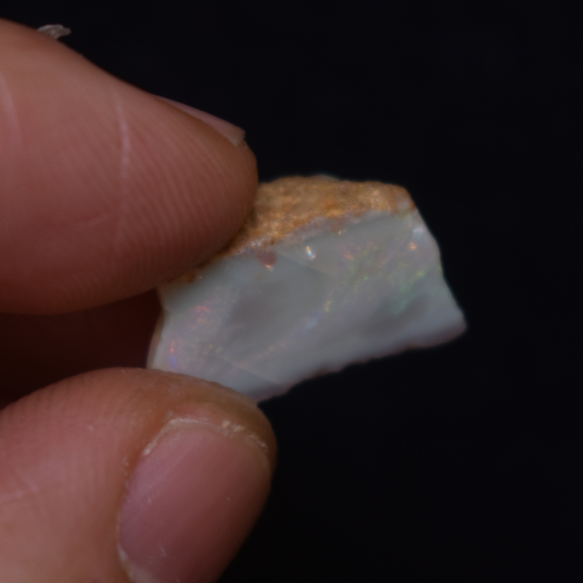 Mintabie Semi-Black Raw Rough Opal Specimen from South Australia, 8.7ct weight #27