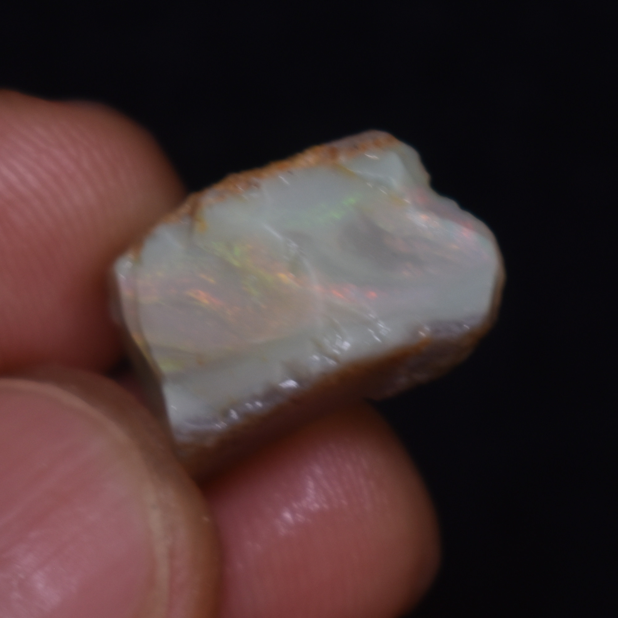 Mintabie Semi-Black Raw Rough Opal Specimen from South Australia, 8.7ct weight #27 - Image 3