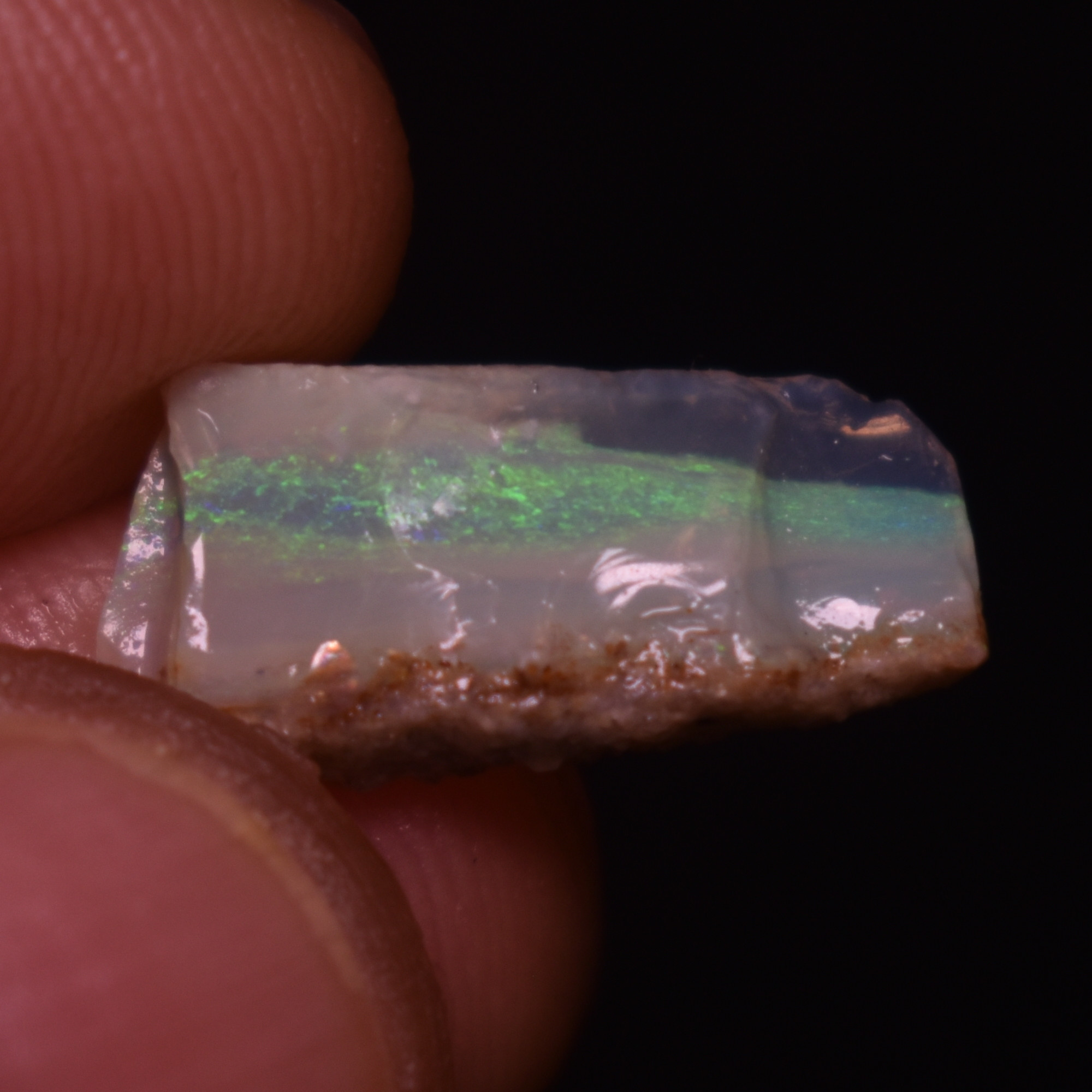 Mintabie Semi-Black Raw Rough Opals - 3 Count - Specimen from South Australia, 13.15ct weight #30 - Image 2