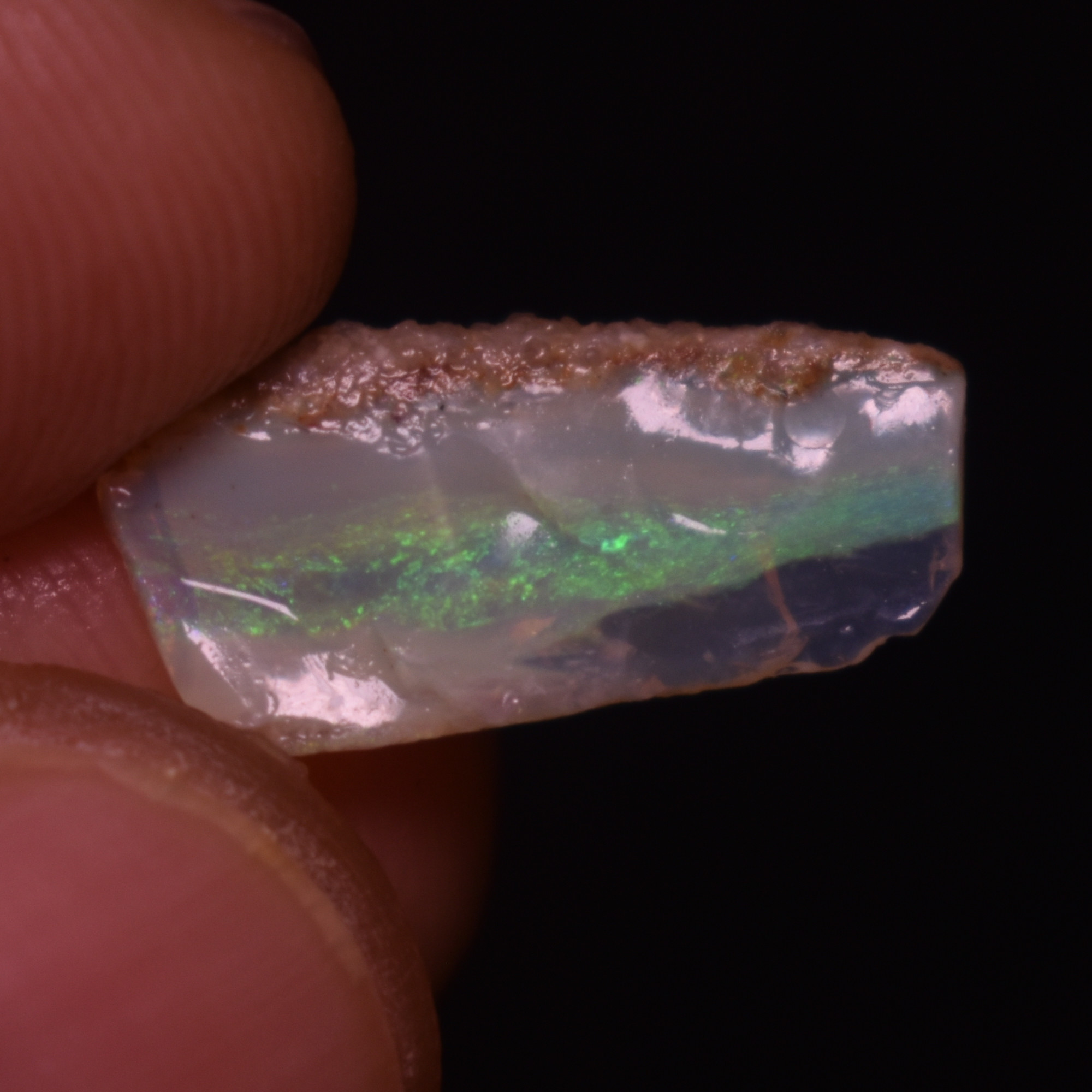 Mintabie Semi-Black Raw Rough Opals - 3 Count - Specimen from South Australia, 13.15ct weight #30 - Image 3