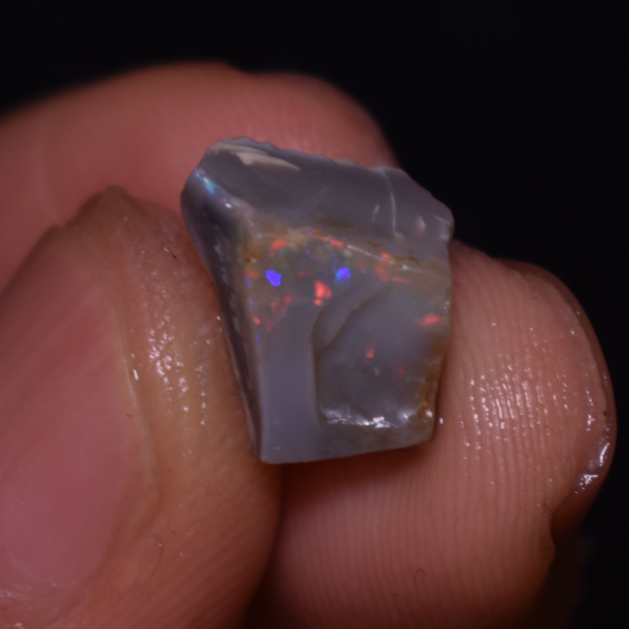 Mintabie Black Raw Rough Opals - 3 Count - Specimen from South Australia, 8.45ct weight #35 - Image 3