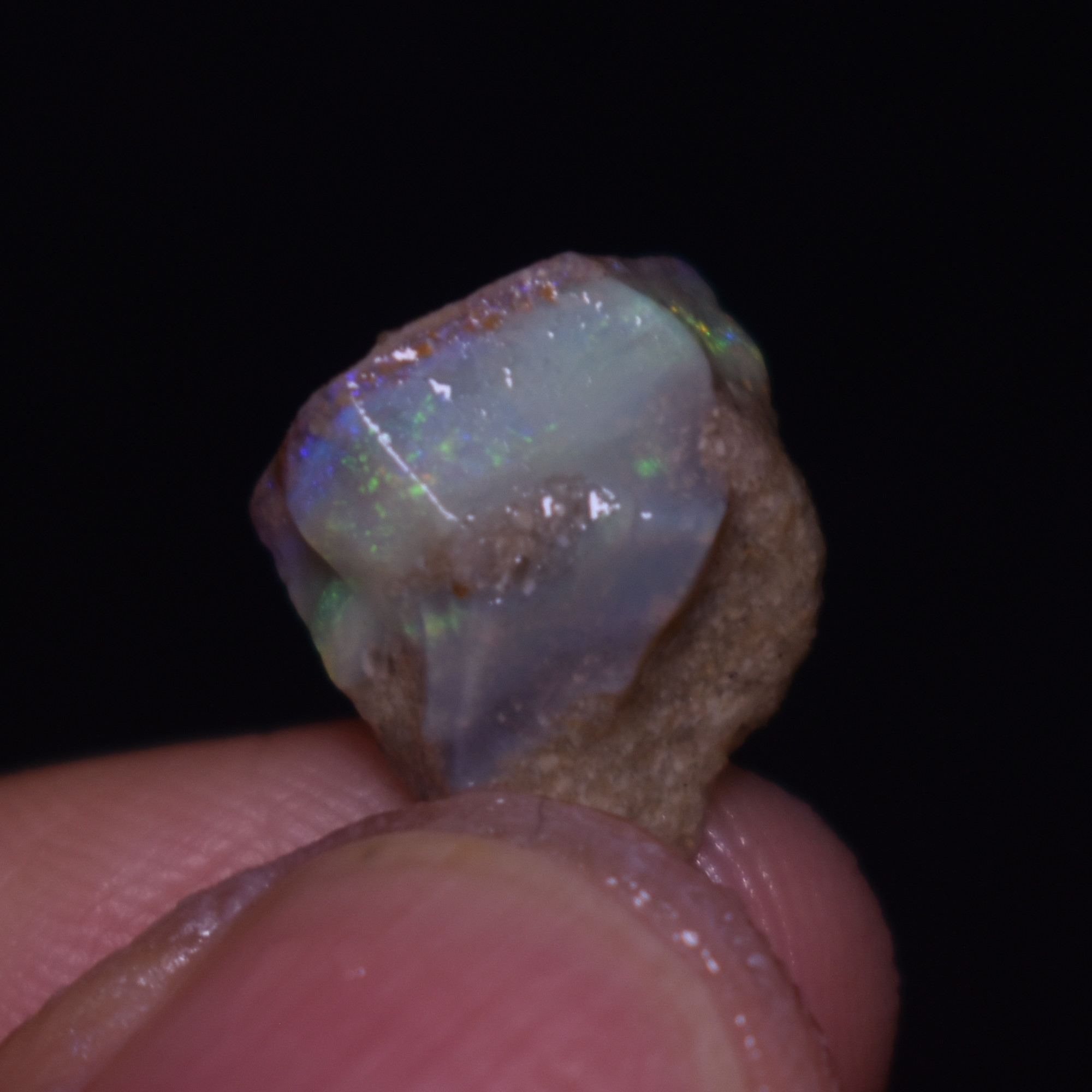 Mintabie Semi-Black Raw Rough Opals - 3 Count - Specimen from South Australia, 20ct weight #50 - Image 5