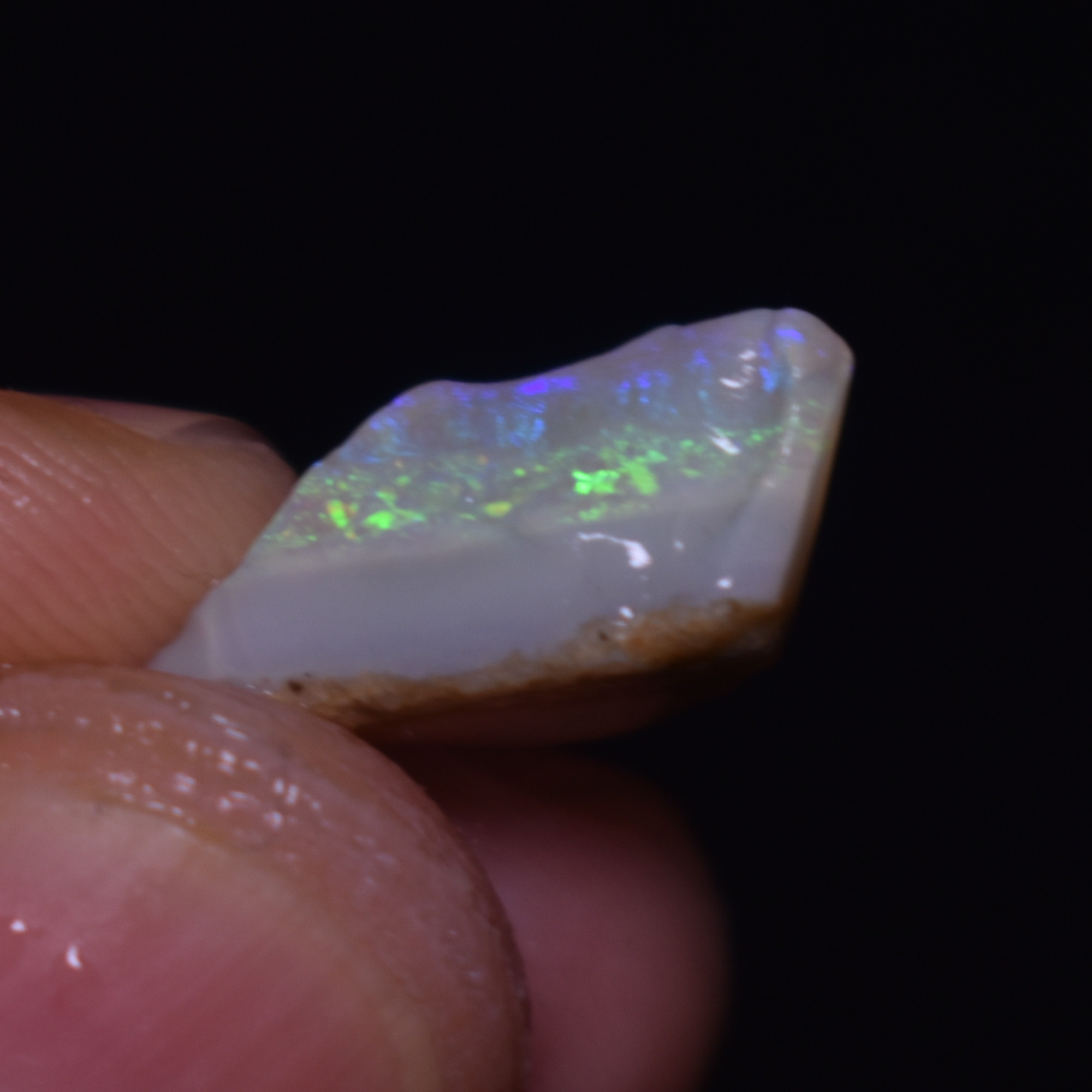 Mintabie Semi-Black Raw Rough Opals - 3 Count - Specimen from South Australia, 20ct weight #50 - Image 6
