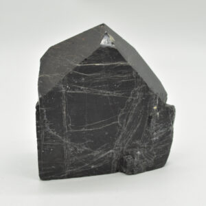 Cut Base Top Polished Black Tourmaline Crystal Freeform Point - 653 grams - #01